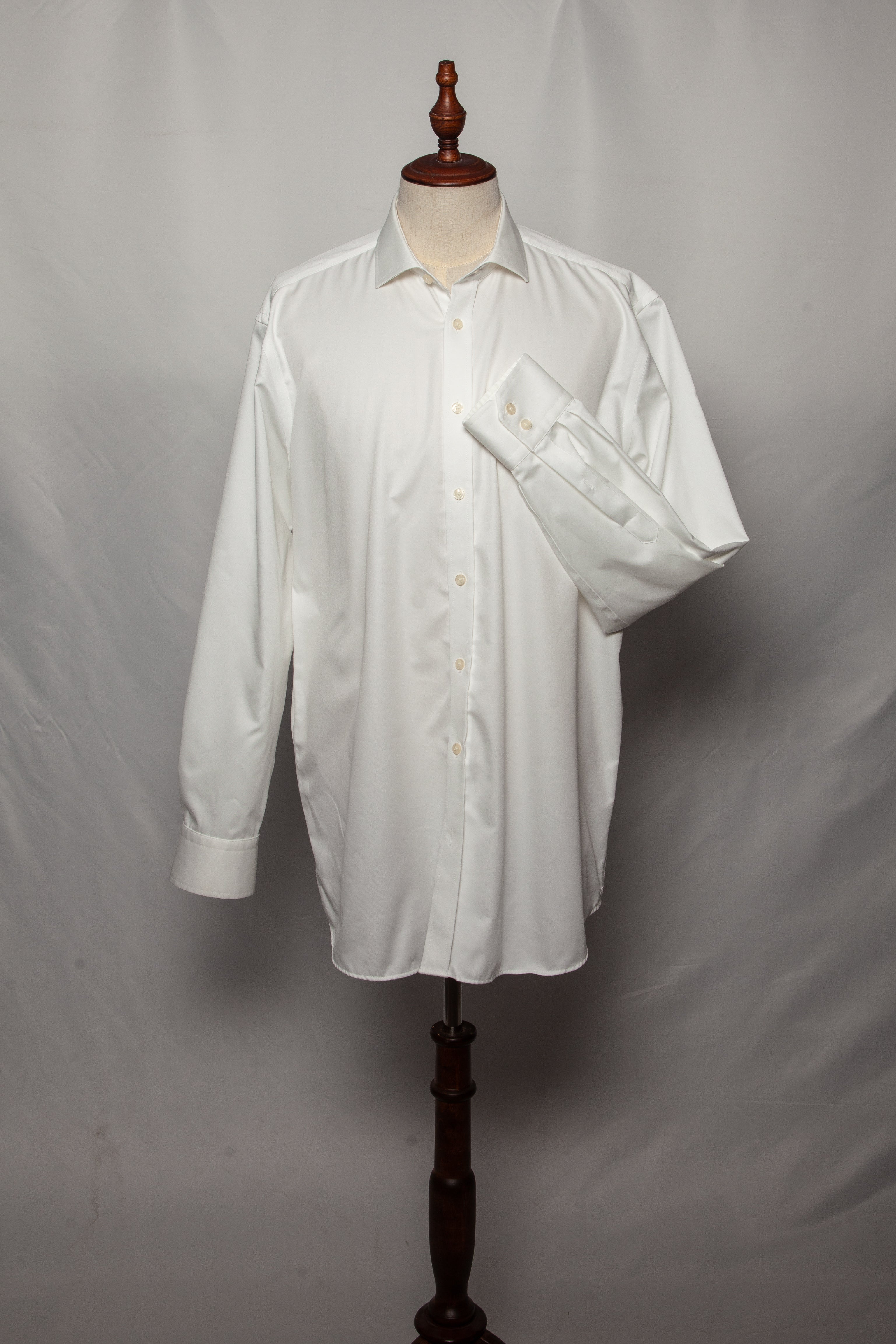 Good Hawes & Curtis White Cotton Dress Shirt Size XL for Men