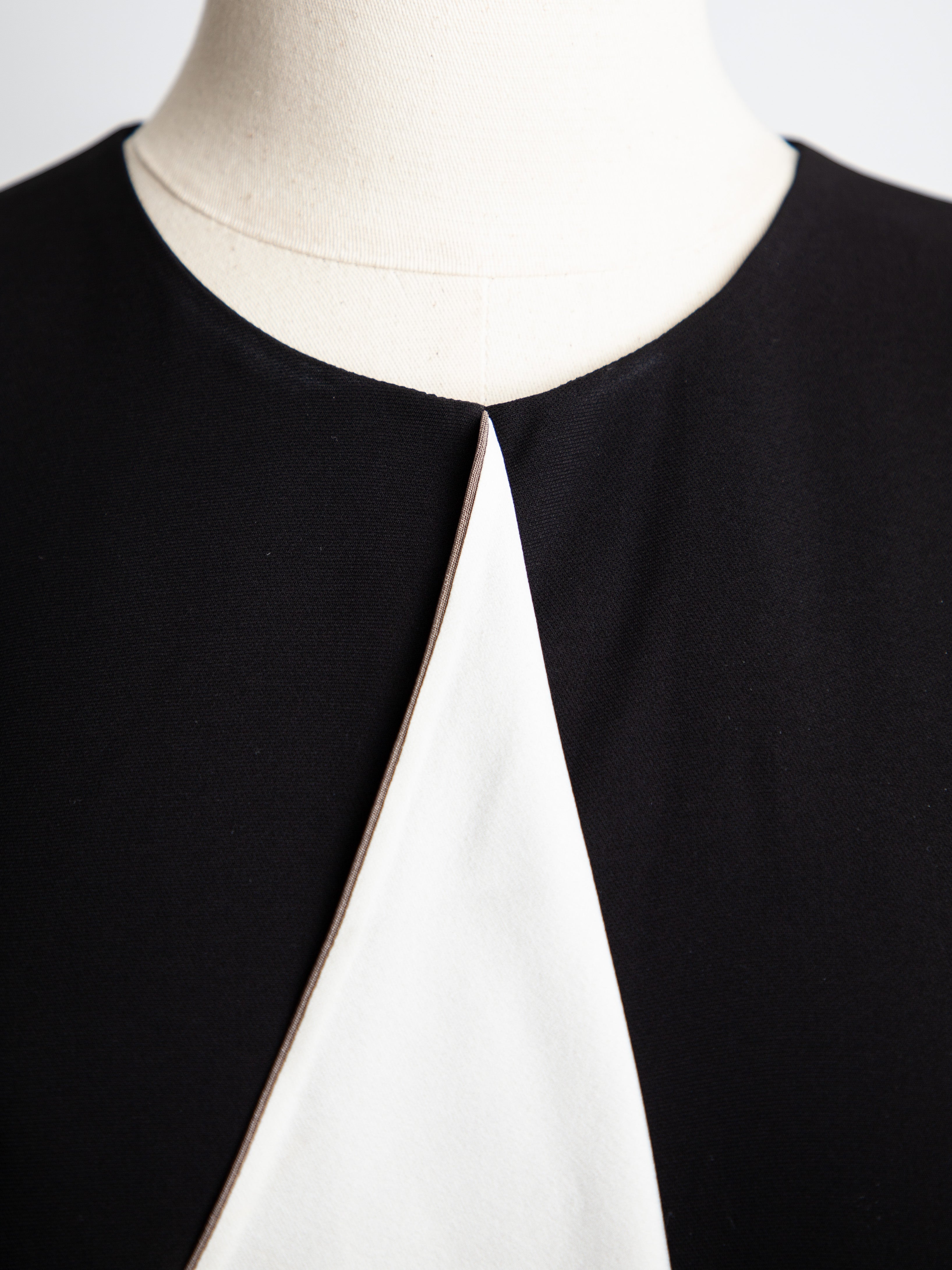 NEW Max Mara Black Viscose Dress XXS with Asymmetric Design