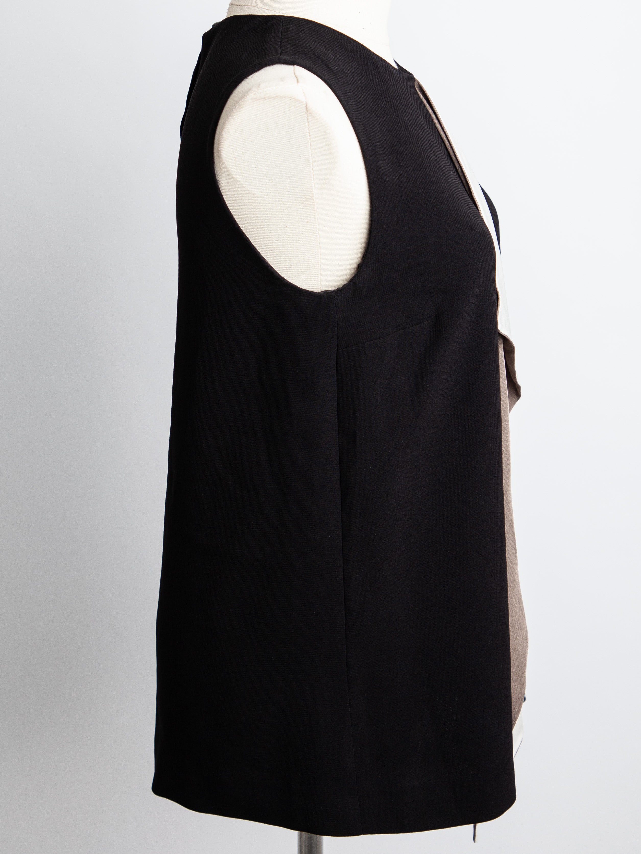 NEW Max Mara Black Viscose Dress XXS with Asymmetric Design