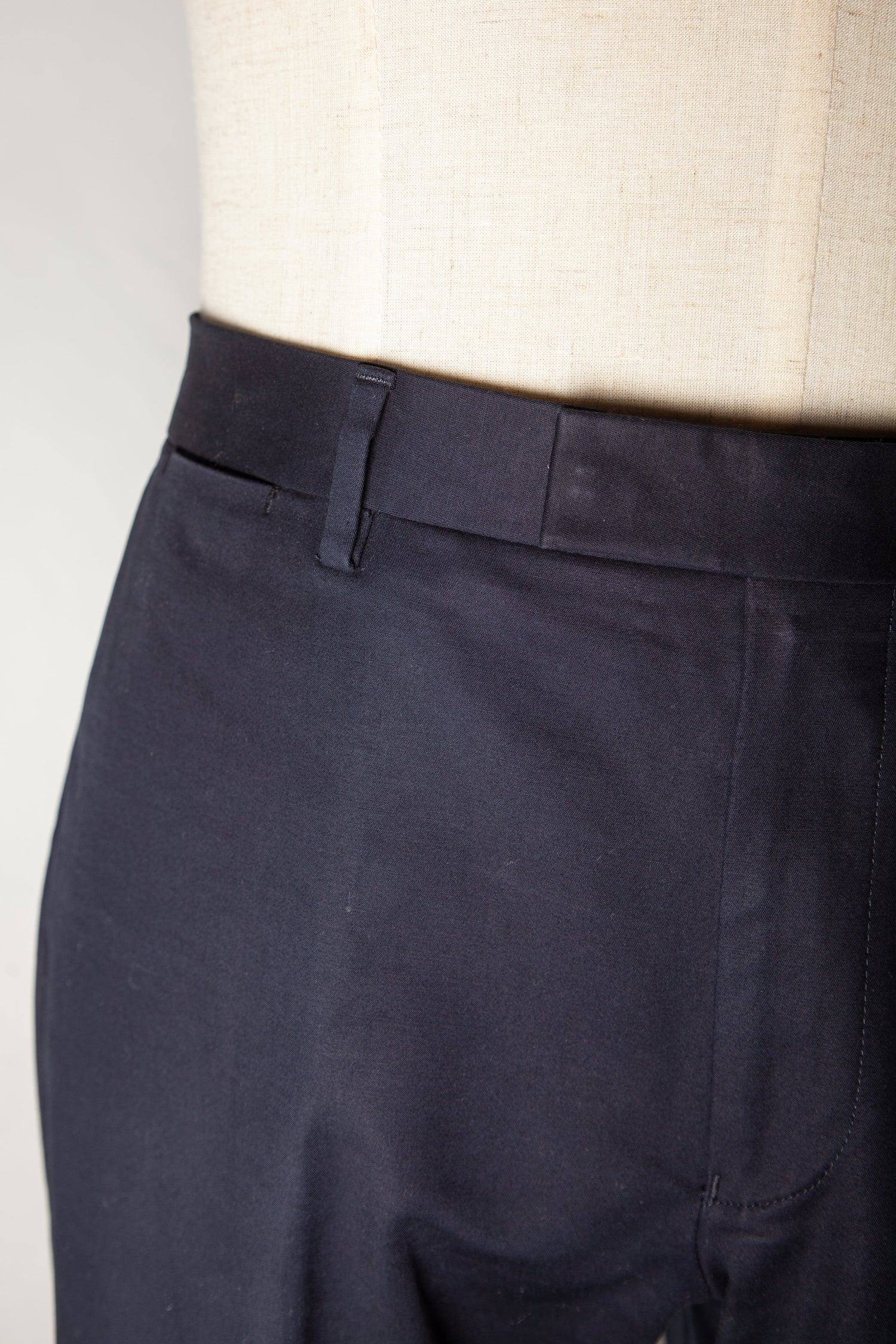 Good Reiss Blue Cotton Natural XL Formal Pants for Men