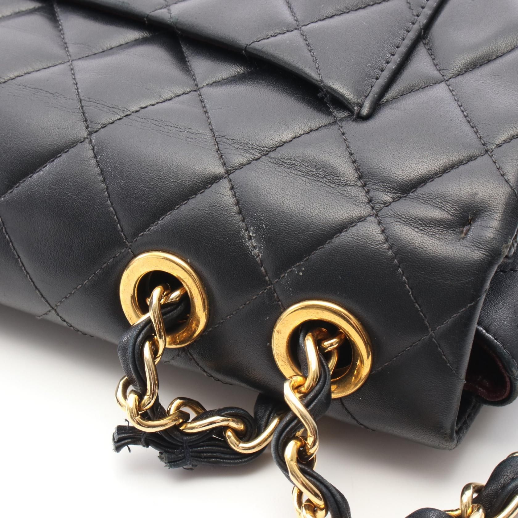 Chanel Maxi XL Turnlock Half Flap, Lambskin Quilted