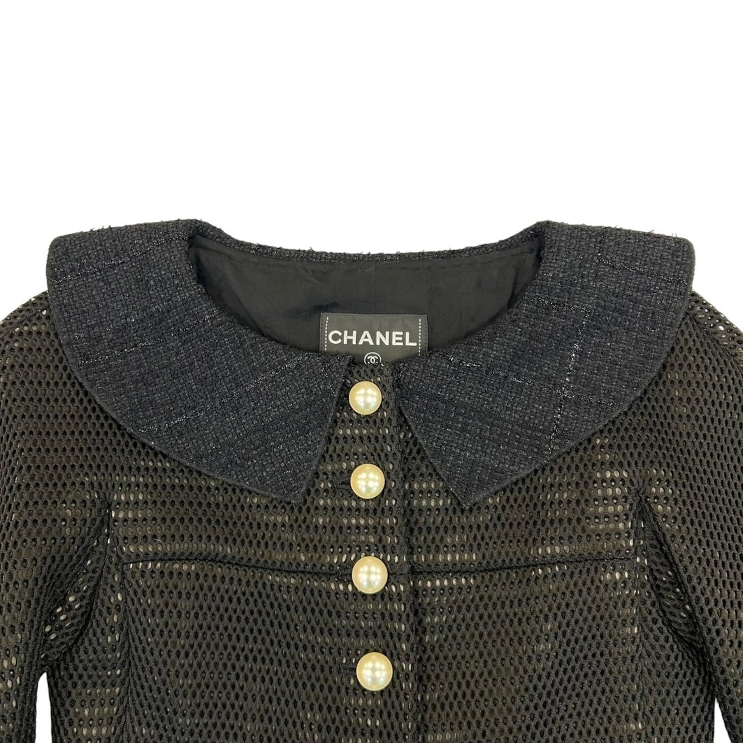Chanel Jacket Skirt Setup P 45896w 05279 Nylon Black 34 Cc Coco
