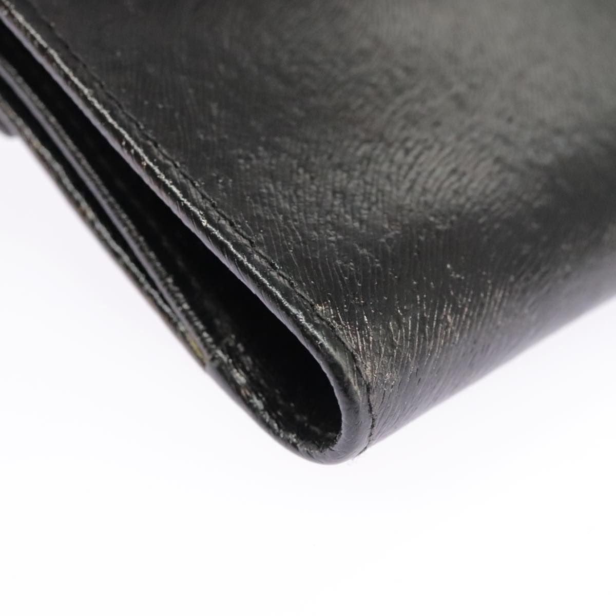 Fendi Wallet Leather Black Auth