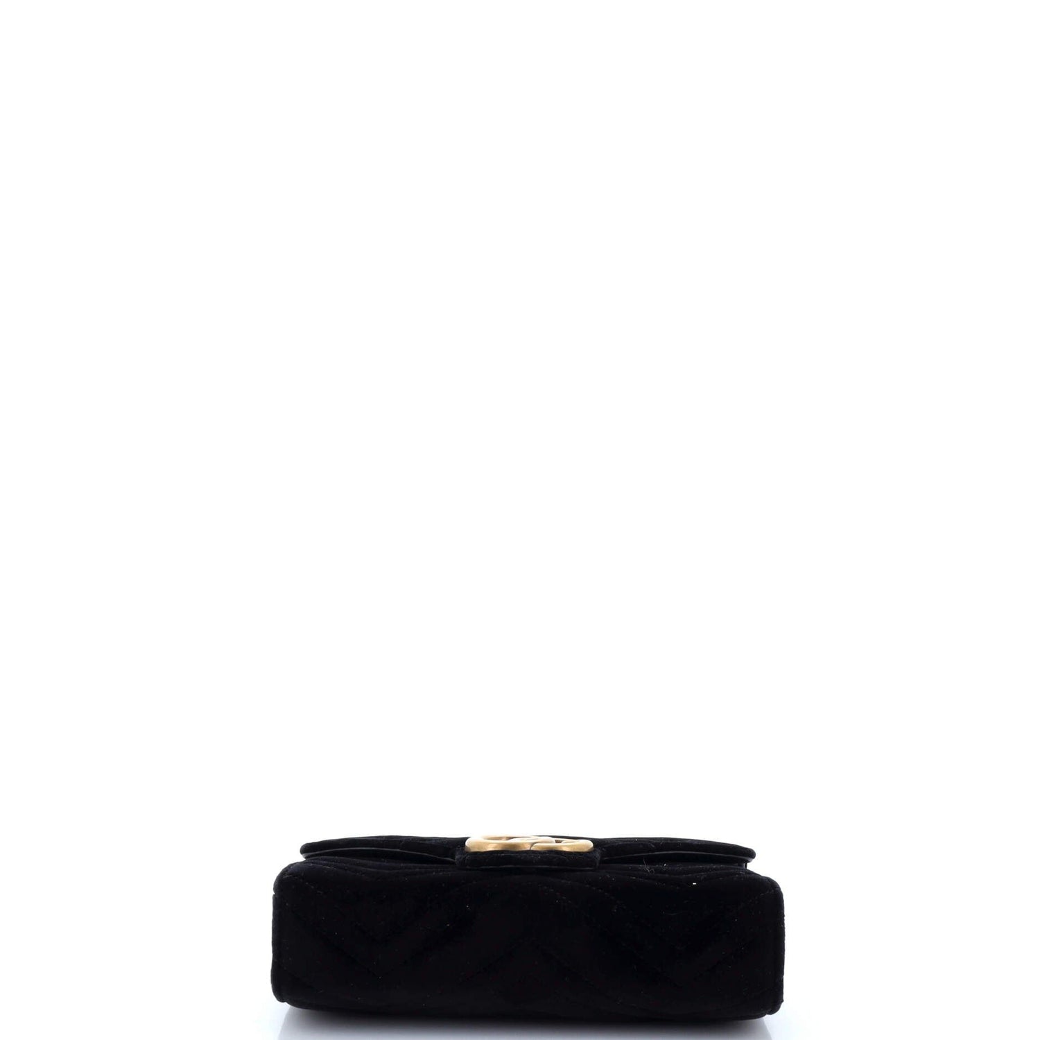 Gucci GG Marmont Chain Wallet Matelasse Velvet Mini