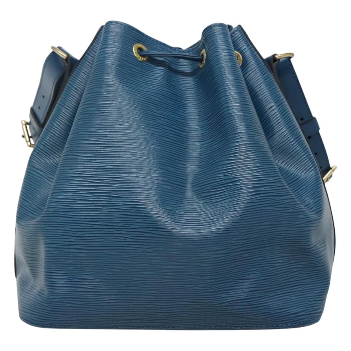 Louis Vuitton Epi Petit Noe Shoulder Bag Blue M 44105 Lv Auth