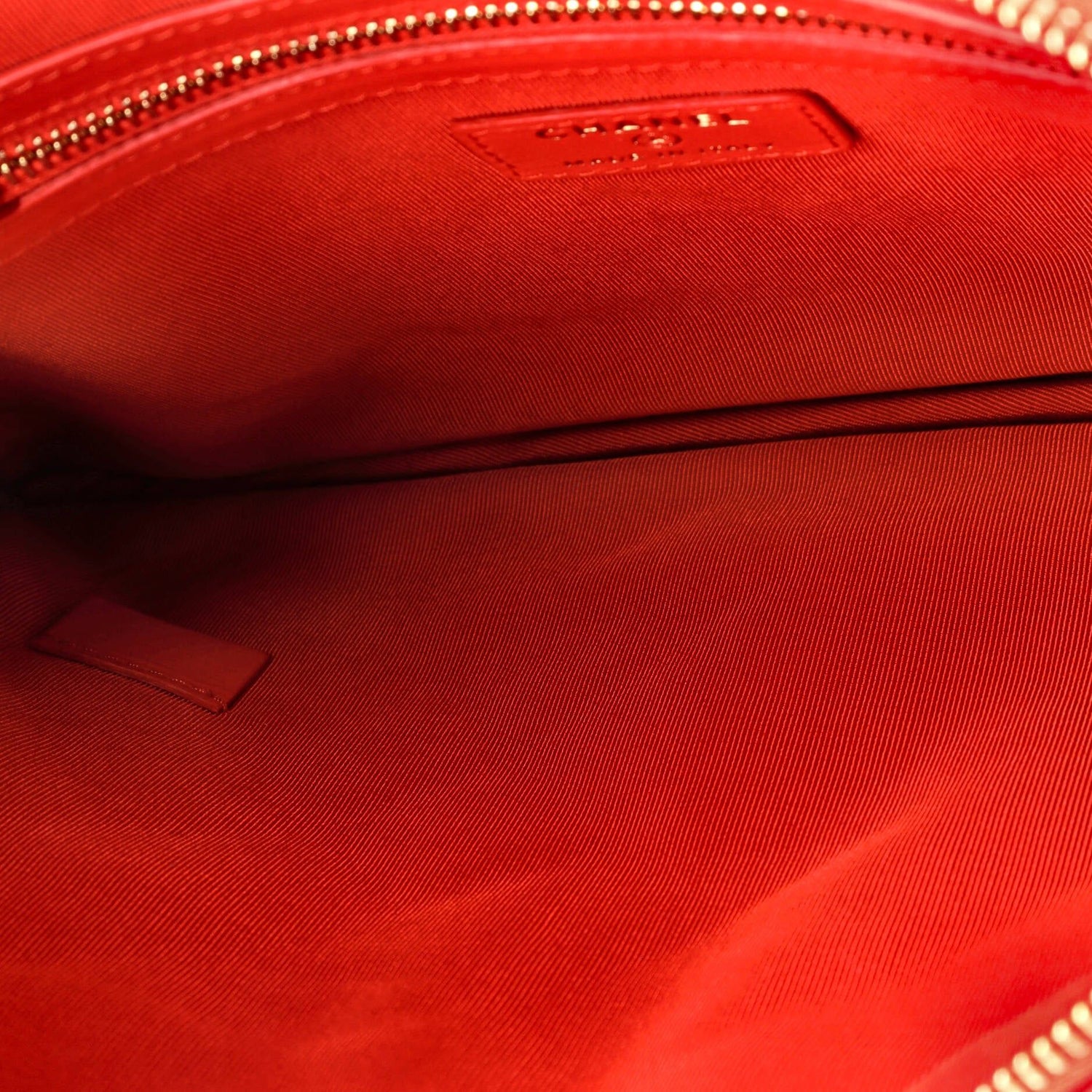 Chanel O Case Clutch Quilted Lambskin Medium