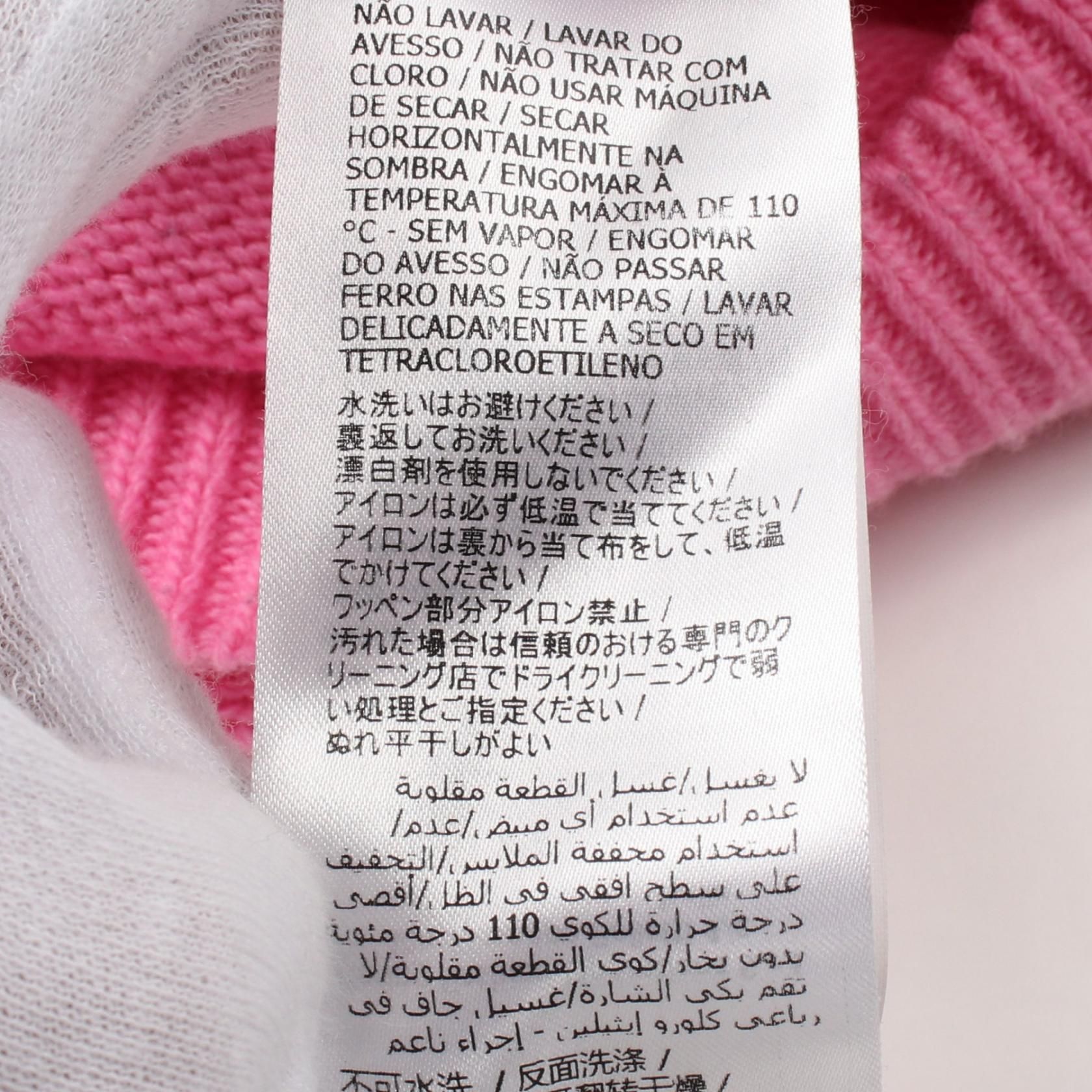 Gucci Disney Donald Duck Knitwear Sweater S 652620 Wool Pink