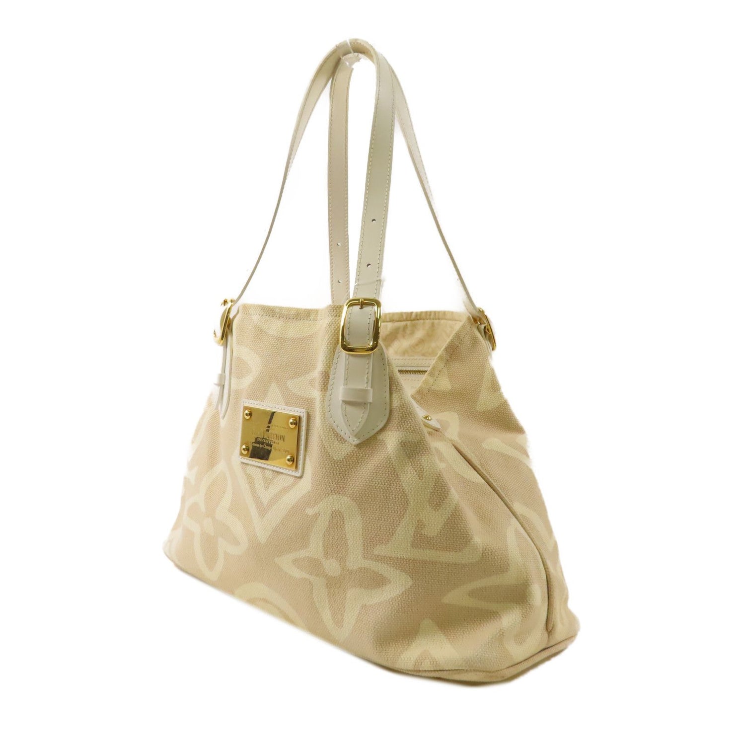 Louis Vuitton Canvas Tahitienne Pm Golden Shoulder Bag Rice White Beige Shoulder Bag M 95674