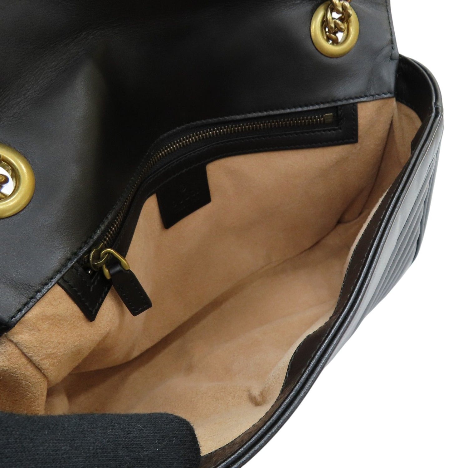 Gucci GG Marmont Small Shoulder Bag Calfskin Black 443497