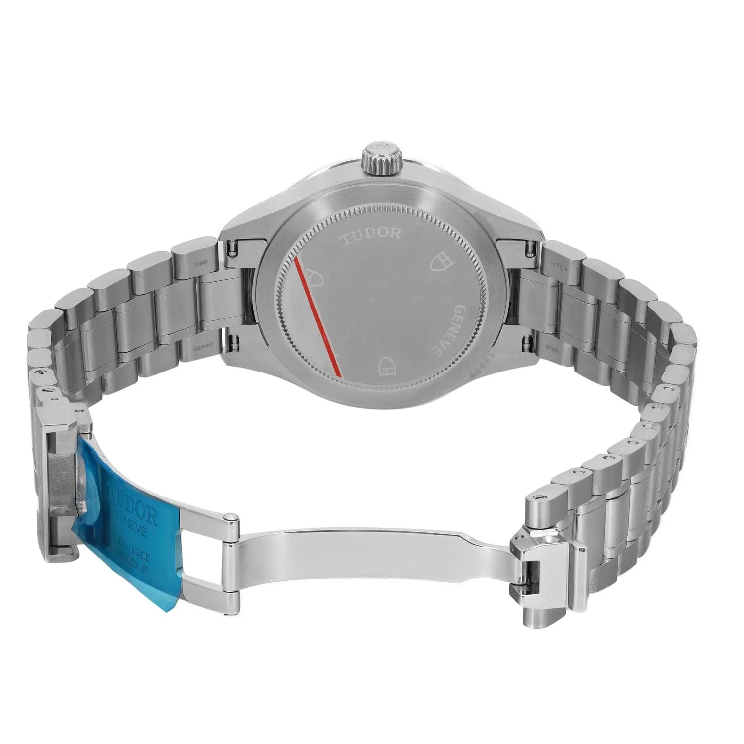 Tudor Style 34mm Stainless Steel Silver Diamond Dial Ladies Watch 12300