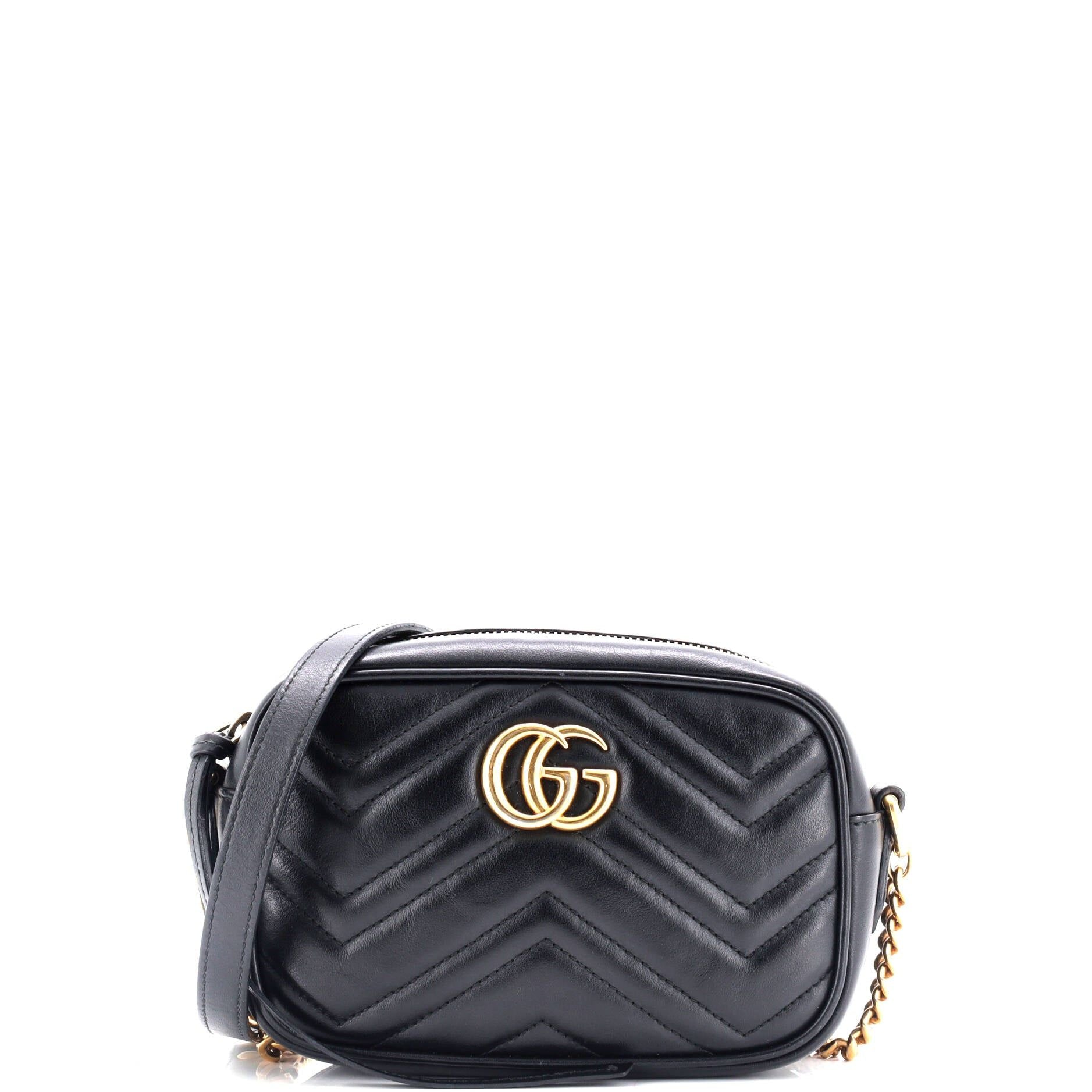 Gucci Mini GG Marmont Shoulder Bag, Matelasse Chevron