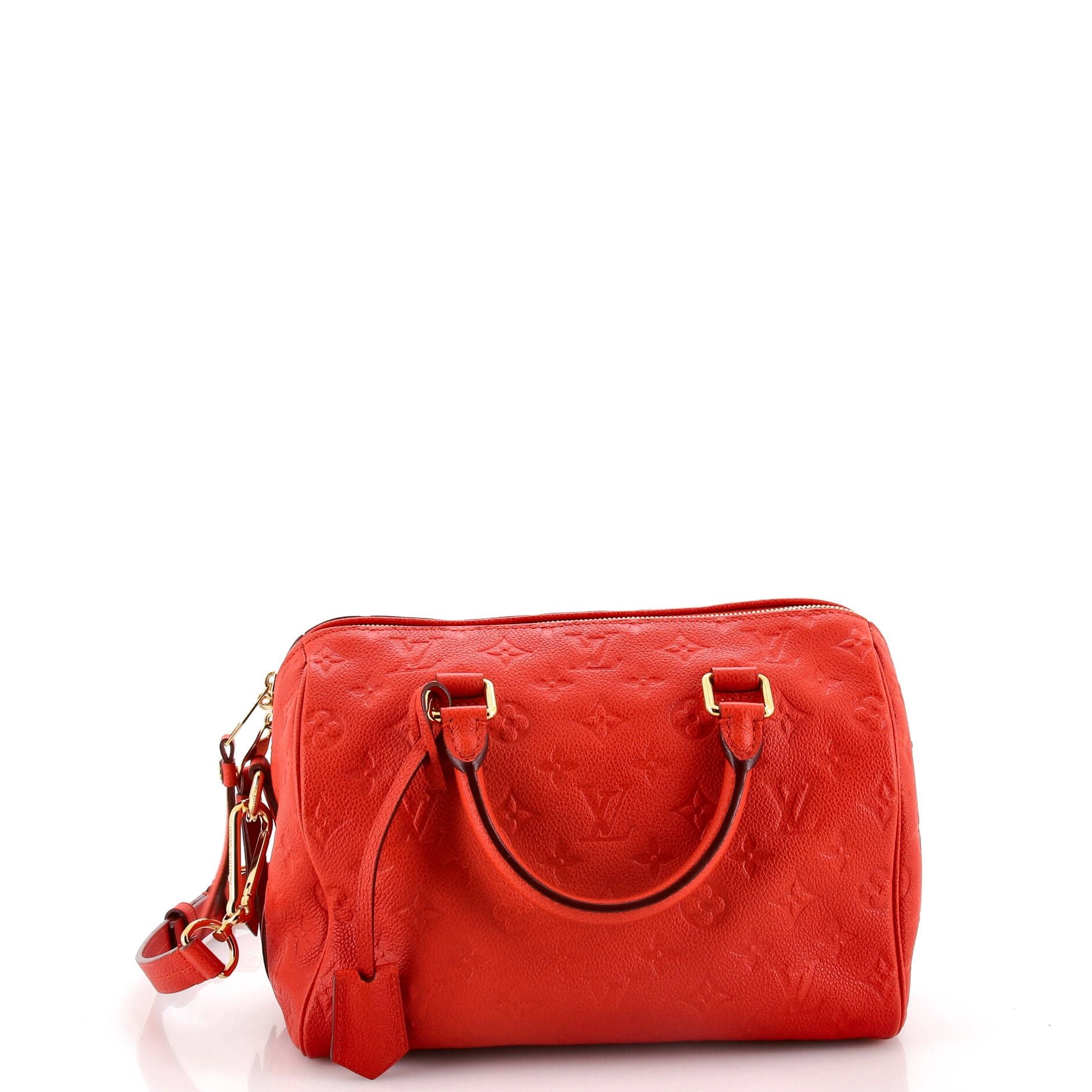 Louis Vuitton Speedy Bandouliere Bag Monogram Empreinte Leather 25