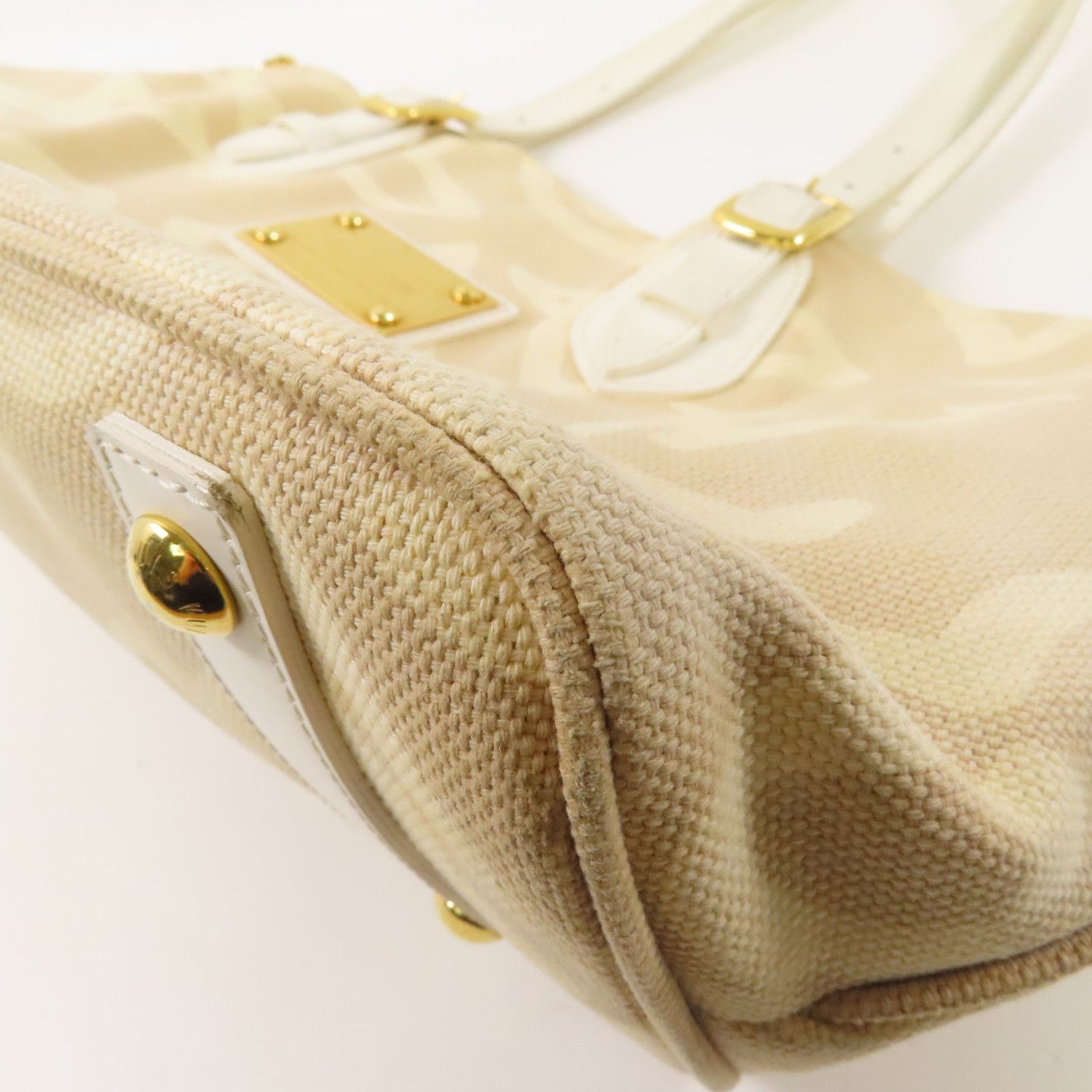 Louis Vuitton Canvas Tahitienne Pm Golden Shoulder Bag Rice White Beige Shoulder Bag M 95674