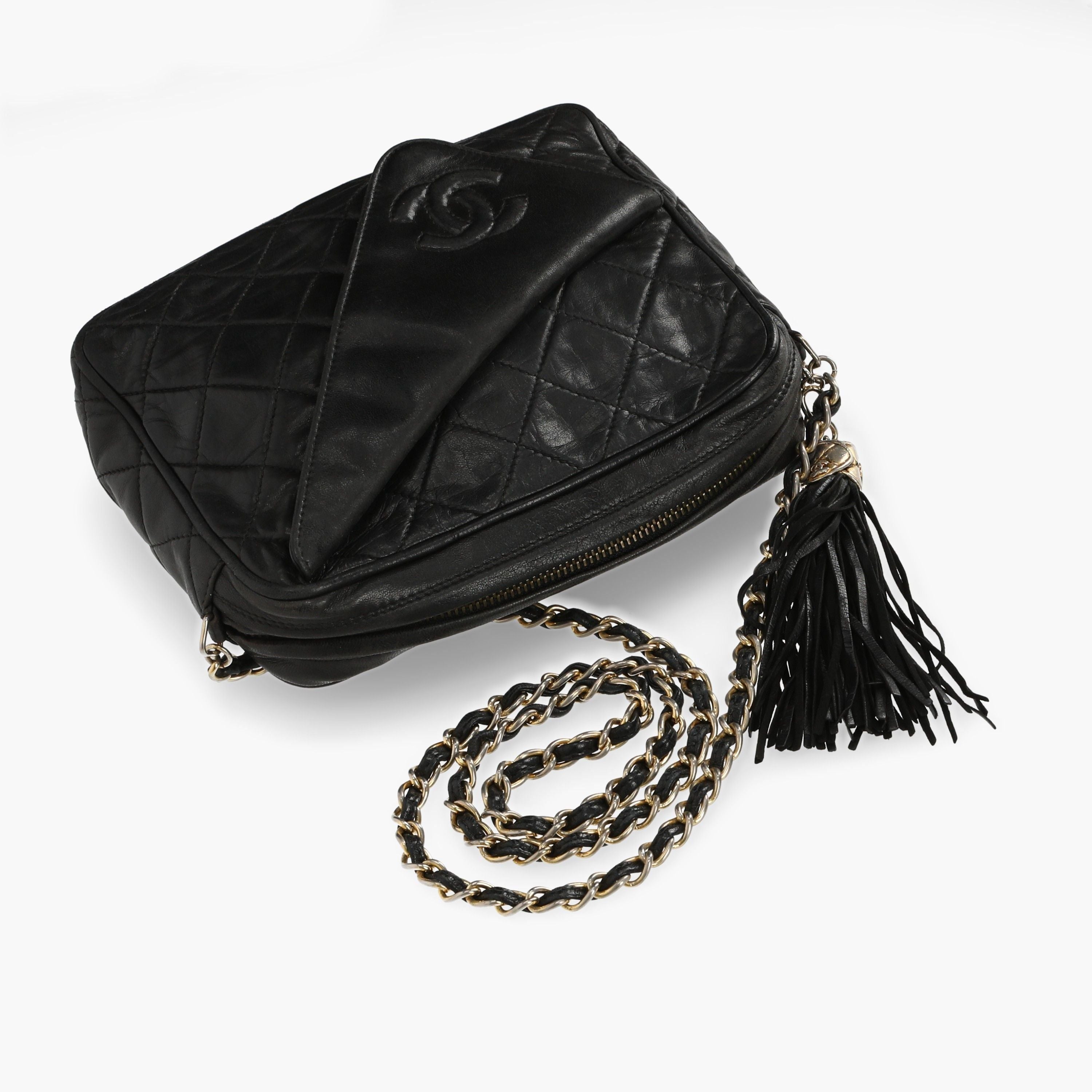 Chanel Camera Tassel Crossbody Bag
