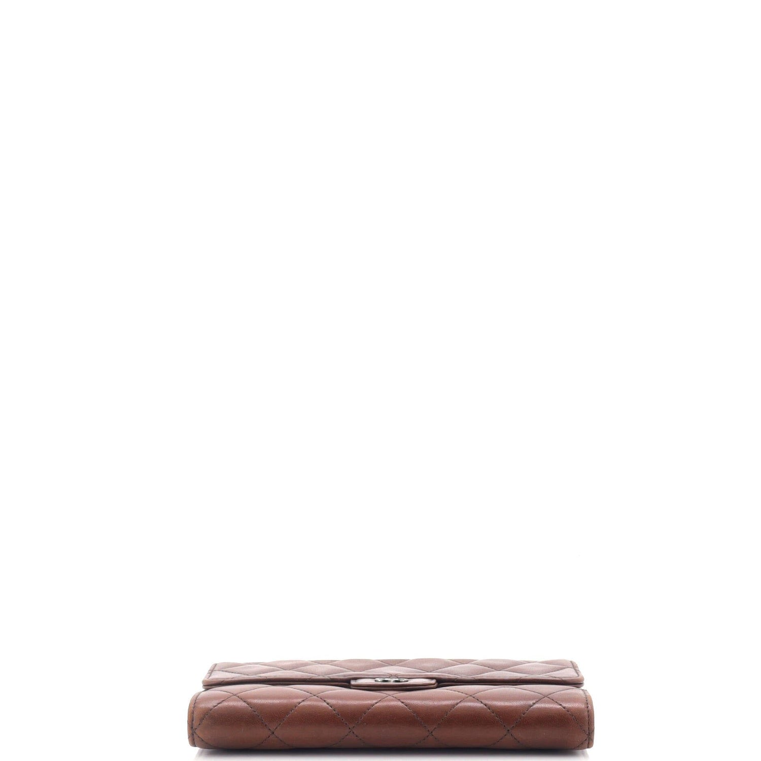 Chanel Trifold Classic Flap Wallet Quilted Lambskin