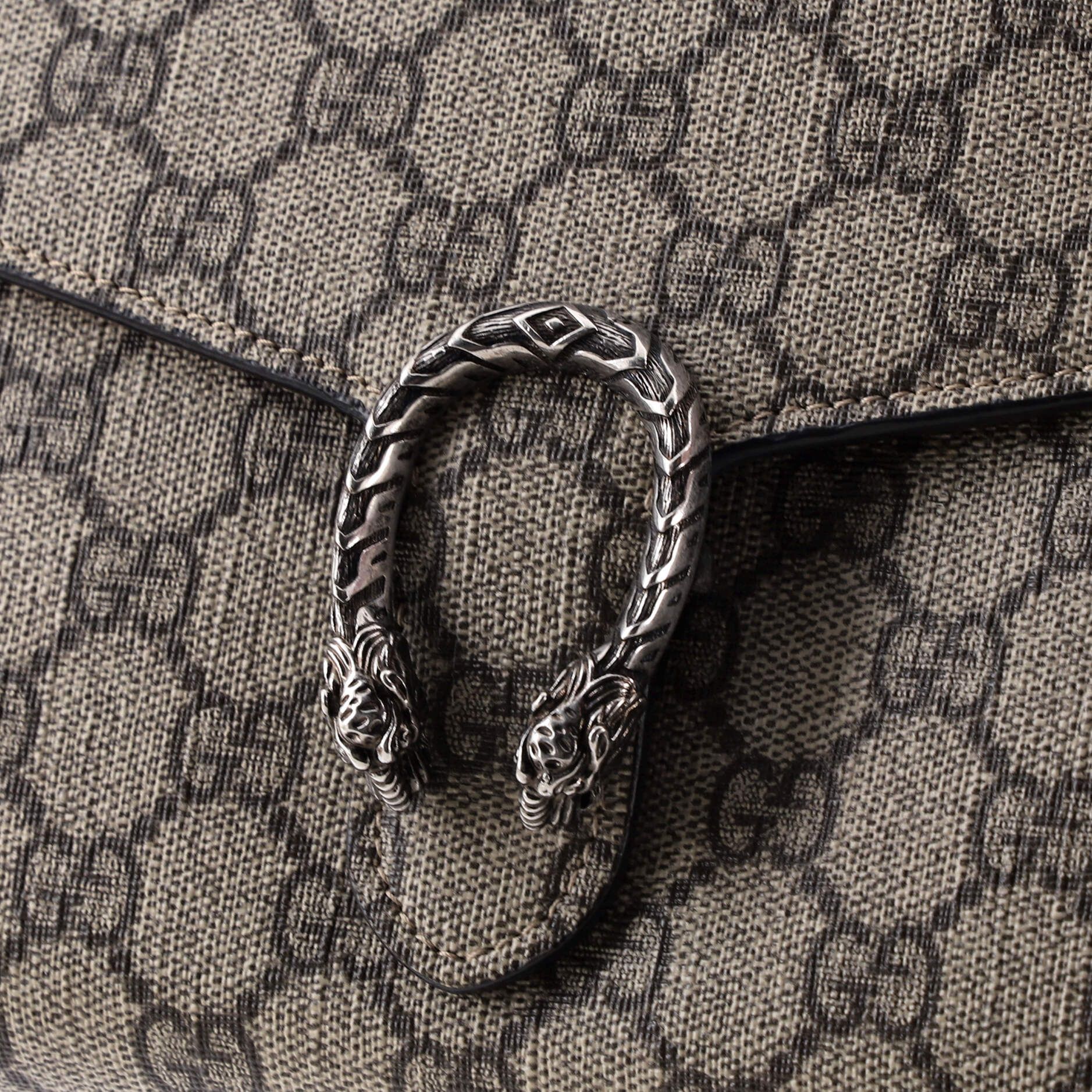 Gucci Dionysus Chain Wallet Gg Coated Canvas Small