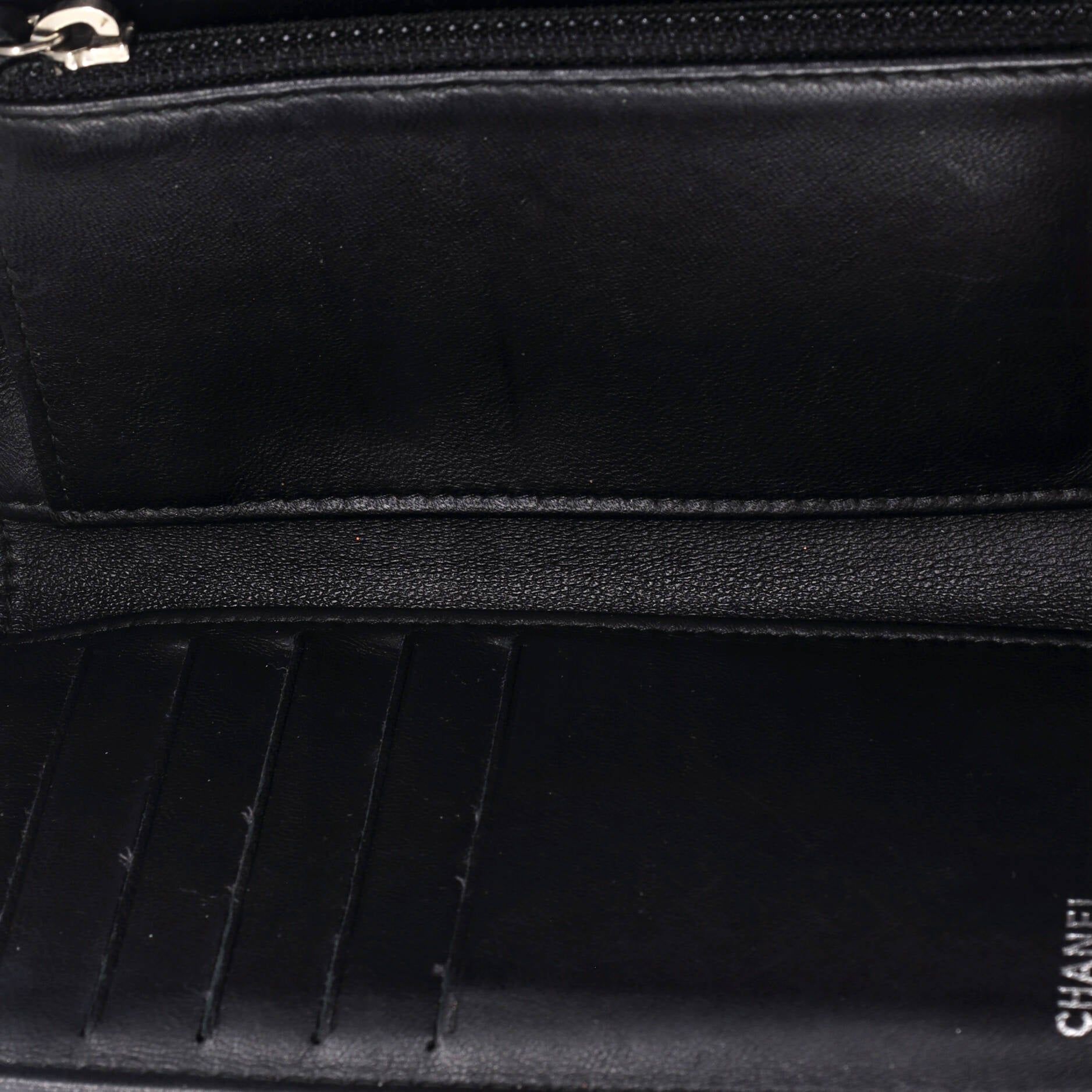 Chanel Boy Trifold Flap Wallet Quilted Lambskin Medium