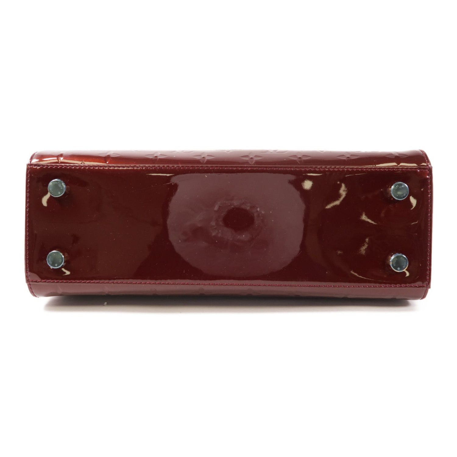 Louis Vuitton Vernis Brea Mm Hand-milled Bag For Shoulder And Back Red/rouge Fauviste Red Wine 2way Shoulder Bag M 91690