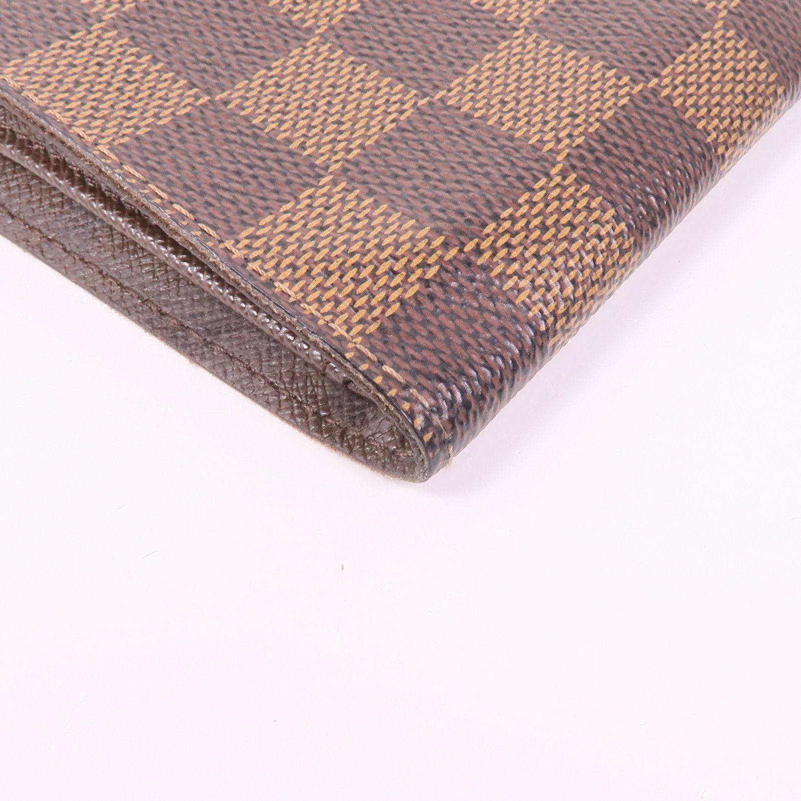 Louis Vuitton Damier Wallet Ebene Brown Bi-Fold Wallet N 61666
