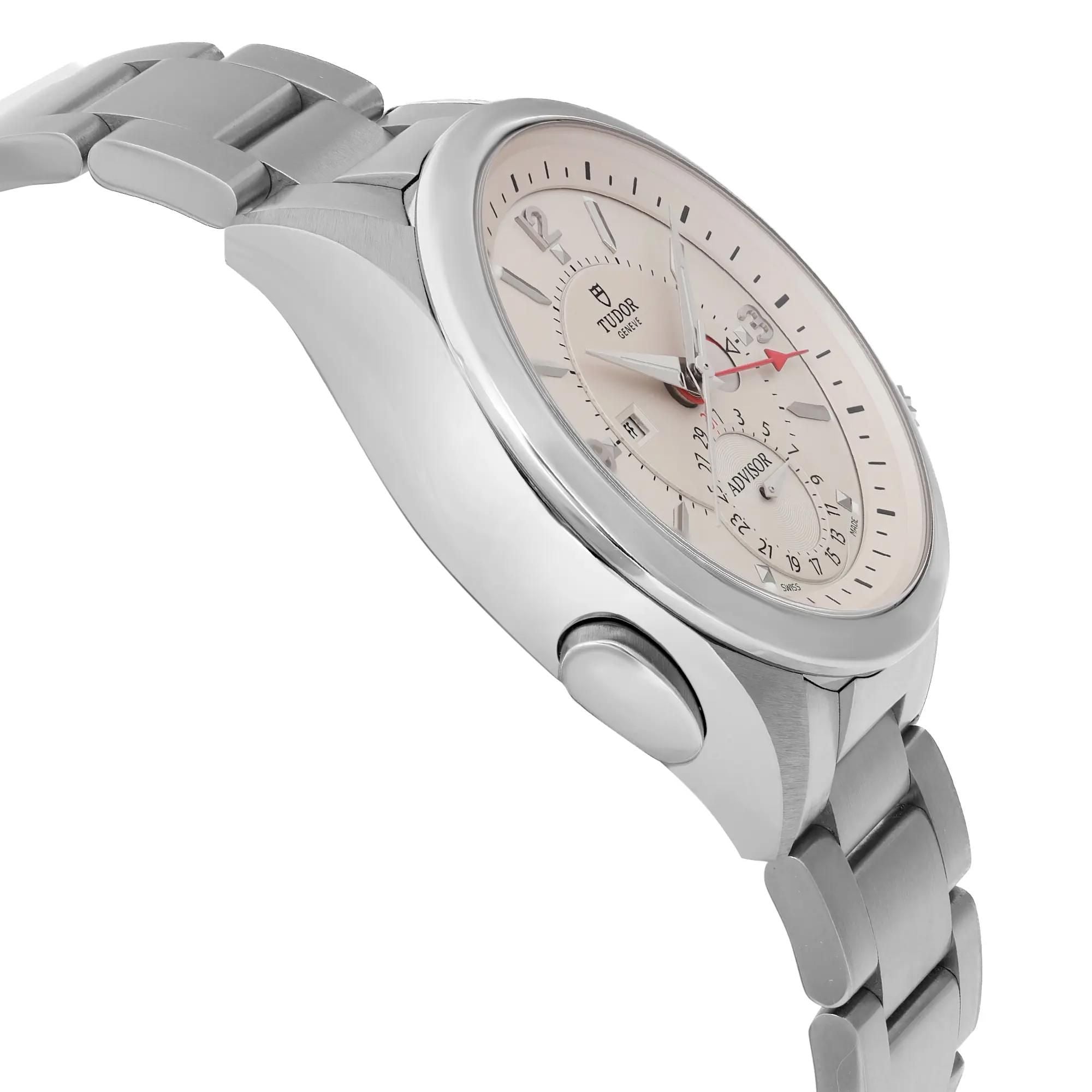 Tudor Heritage Advisor 42mm Steel Silver Dial Men Automatic Watch 79620T-95740