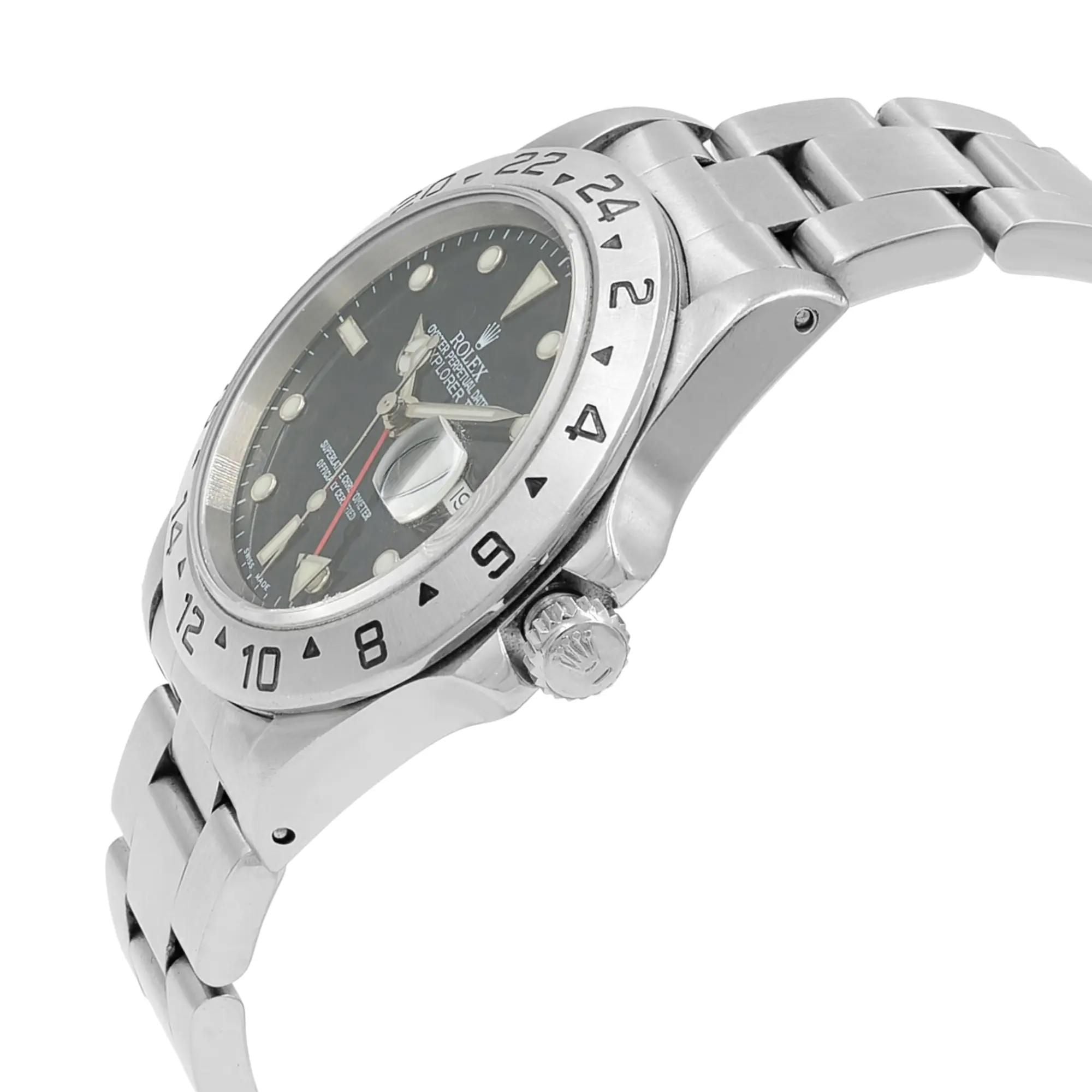 Rolex Explorer II Black Dial Steel Black Dial Automatic Mens Watch 16570