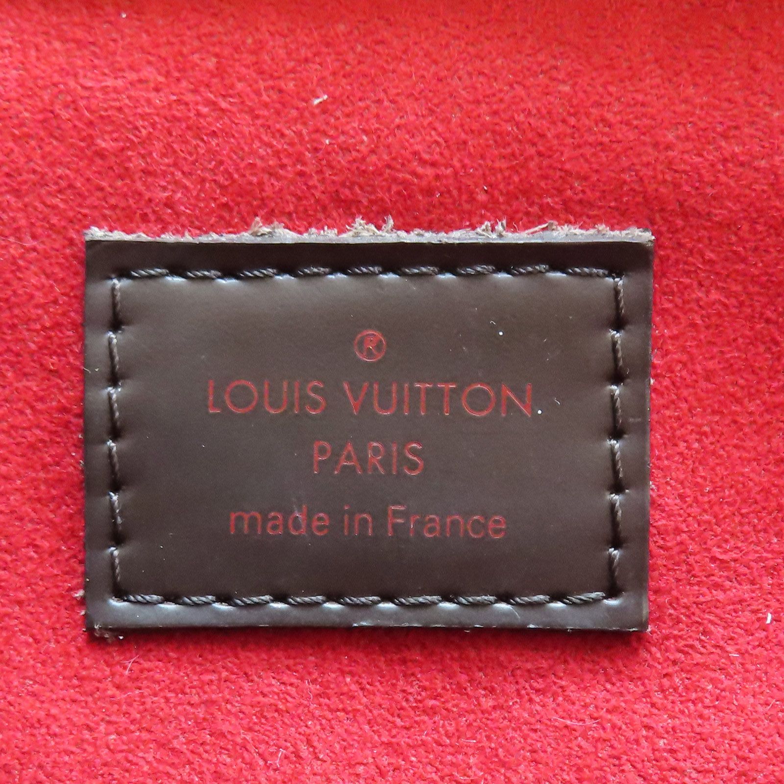 Louis Vuitton Trevi Pm Shoulder Handbag Damier Ebene Brown N 51977