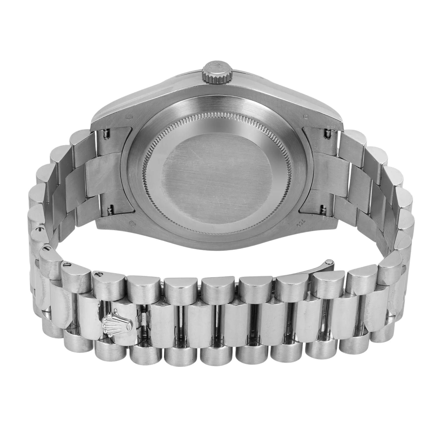 Rolex Day-date II President 18K White Gold Bronze Havana Roman Dial Watch 218239
