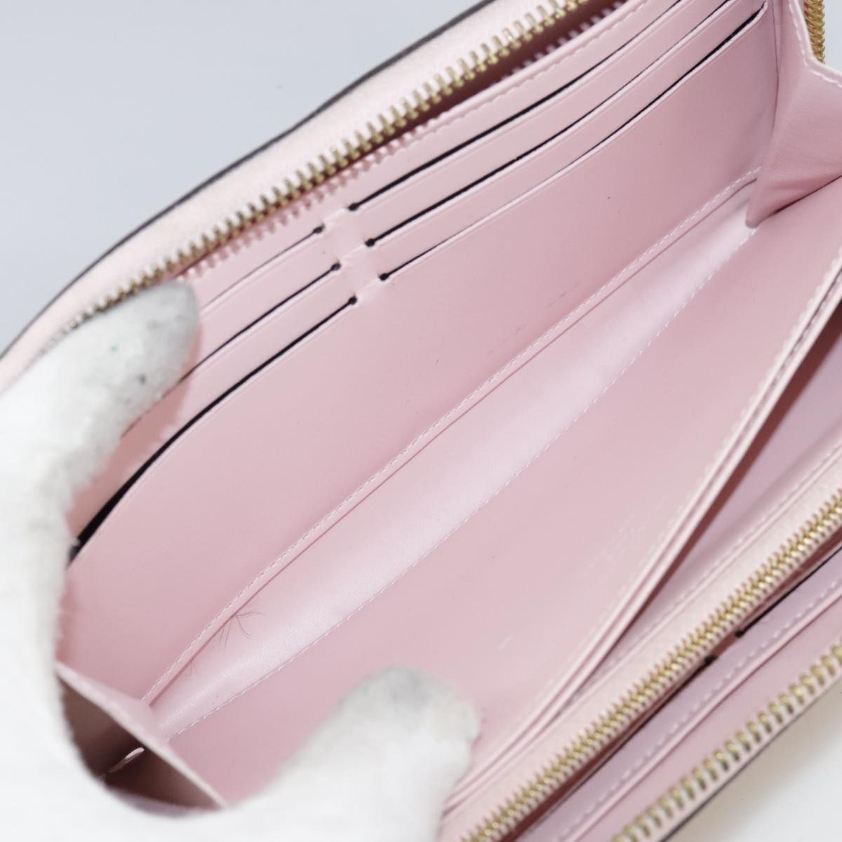 Louis Vuitton Vernis Zippy Wallet Rose Valerine M 93522 Lv Auth
