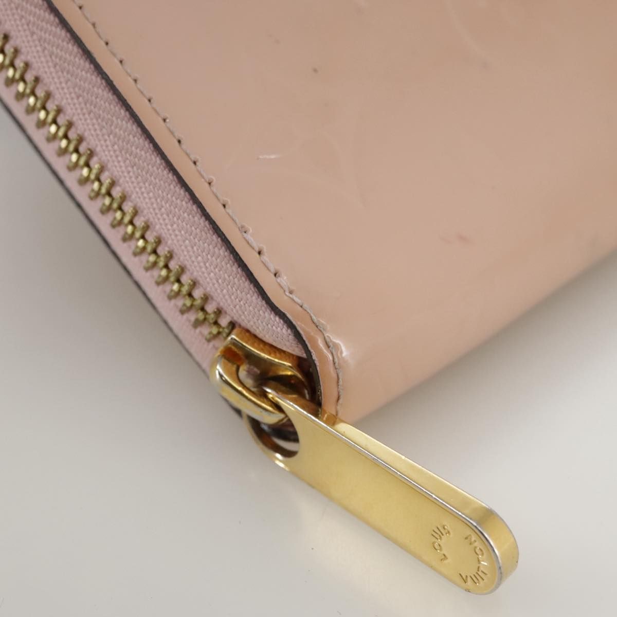 Louis Vuitton Vernis Zippy Wallet Rose Valerine M 93522 Lv Auth