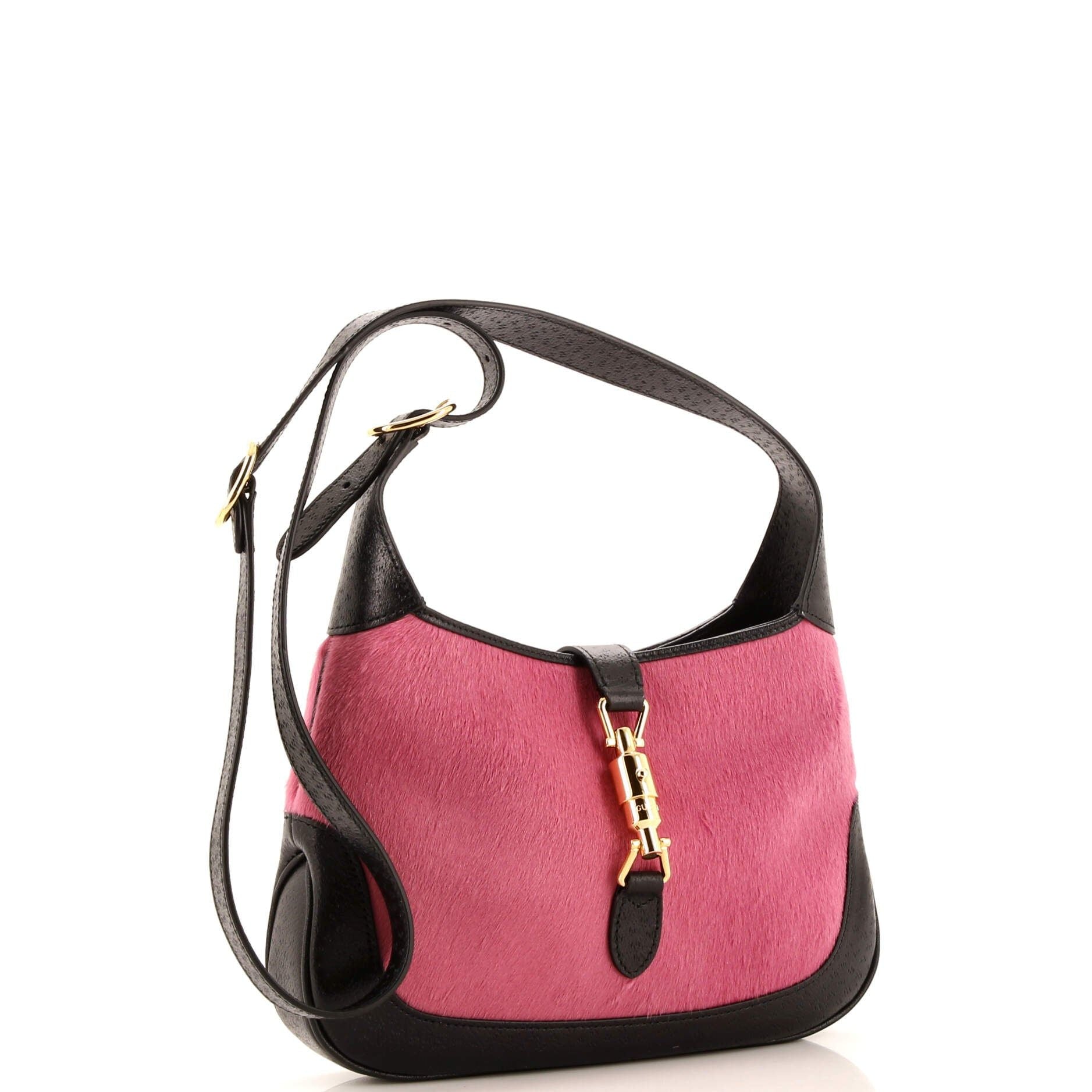 Gucci Jackie 1961 Hobo Calf Hair With Leather Mini