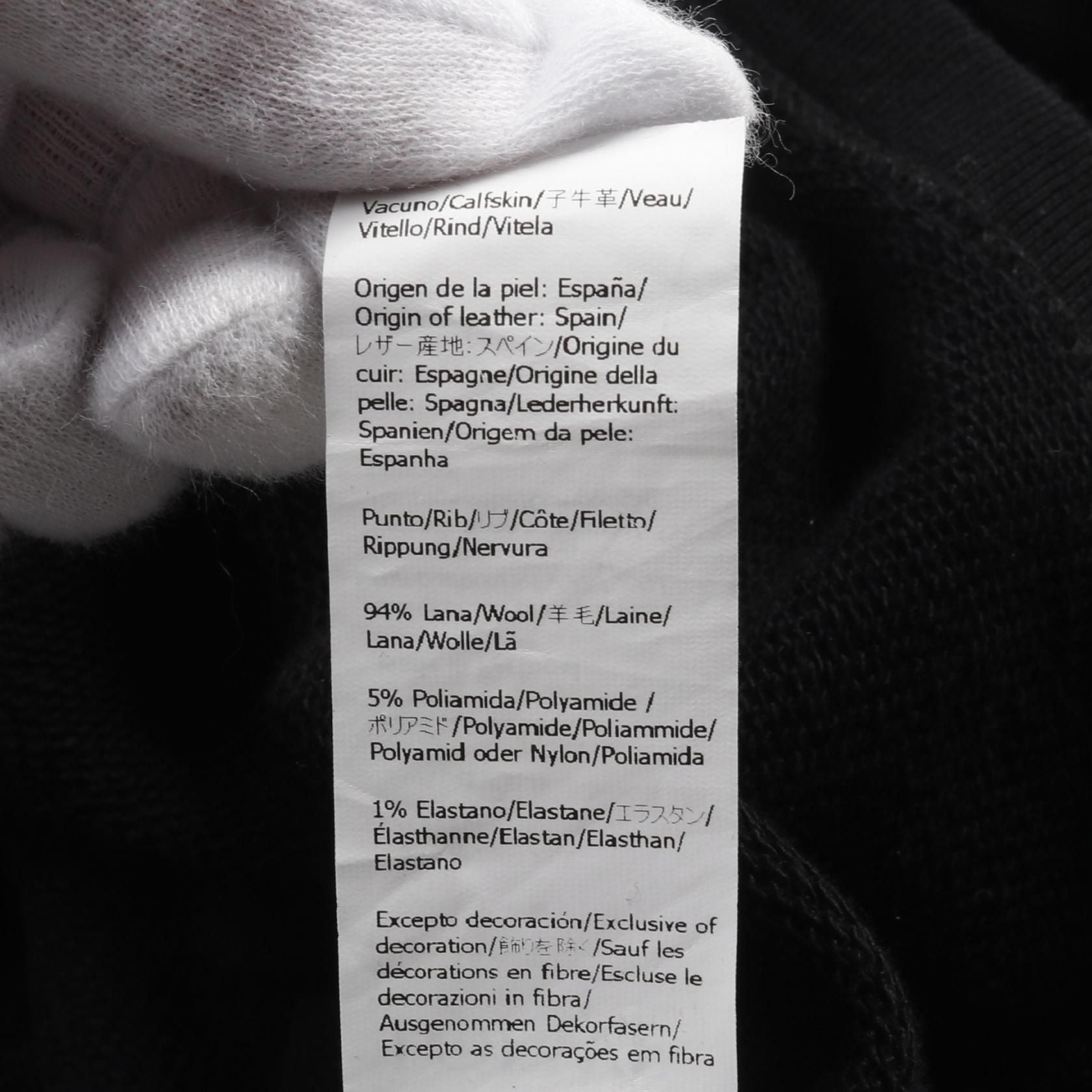Loewe Anagram Cropped Hoodie Xs S 359y 22x 18 Cotton Black