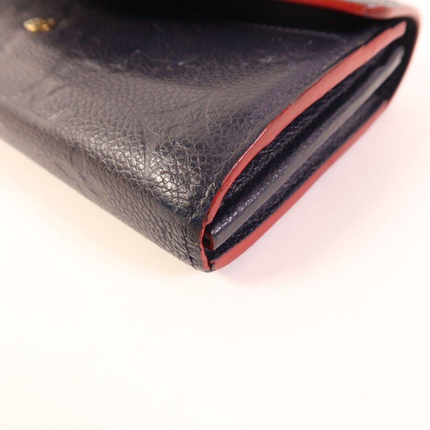 Louis Vuitton Empreinte Sarah Long Wallet Navy Blue Bifoldpurse M 61182