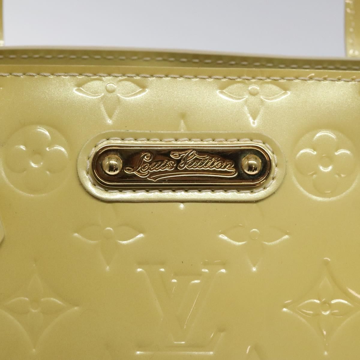 Louis Vuitton Vernis Wilshire Mm Hand Bag Broncorail M 91441 Auth