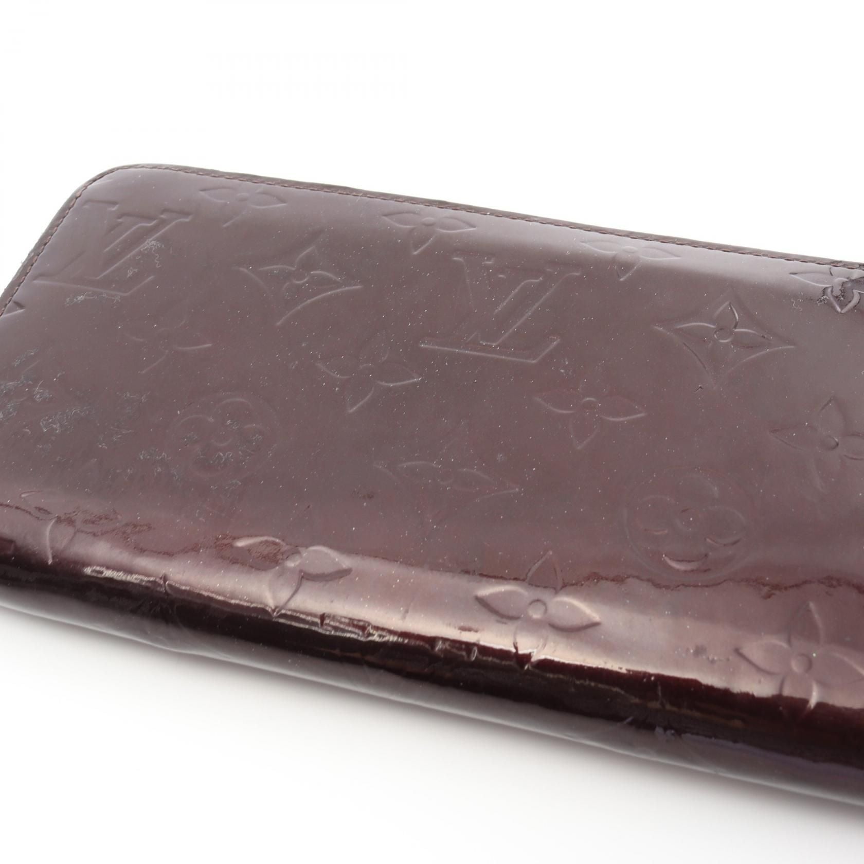 Louis Vuitton Zippy Wallet Amarrant Purple Around Long Wallet M 93522