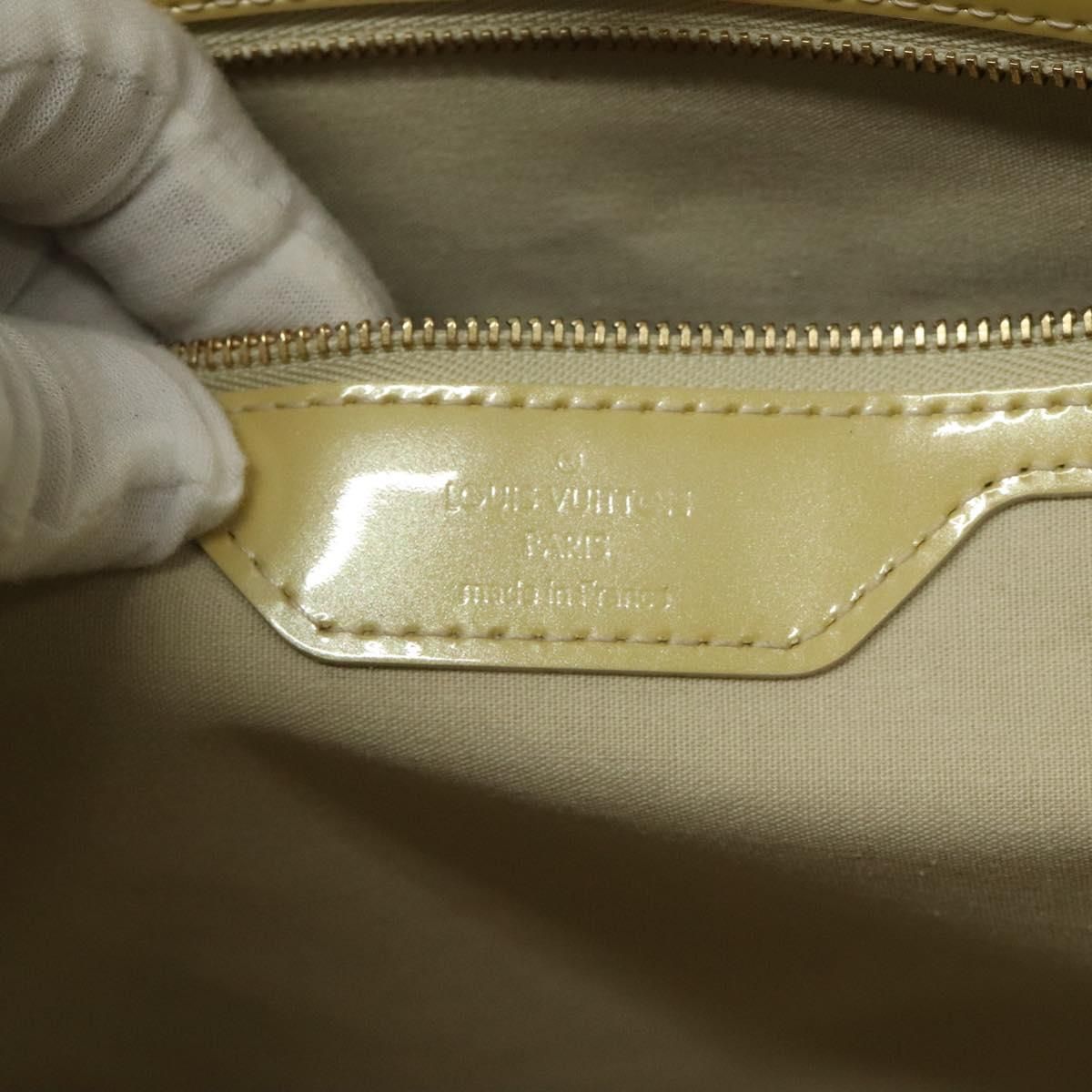 Louis Vuitton Vernis Wilshire Mm Hand Bag Broncorail M 91441 Auth
