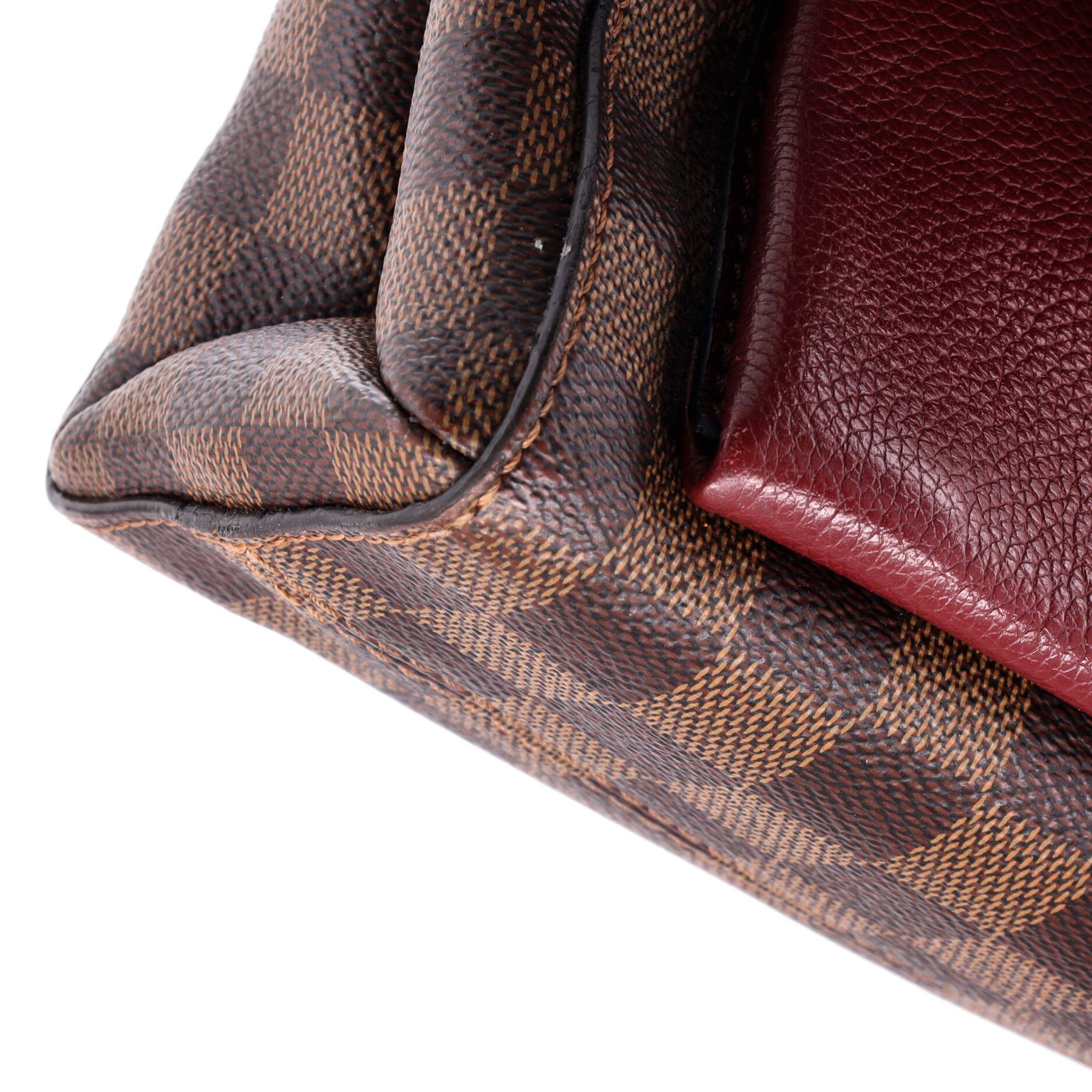 Louis Vuitton Vavin Handbag Damier With Leather Pm