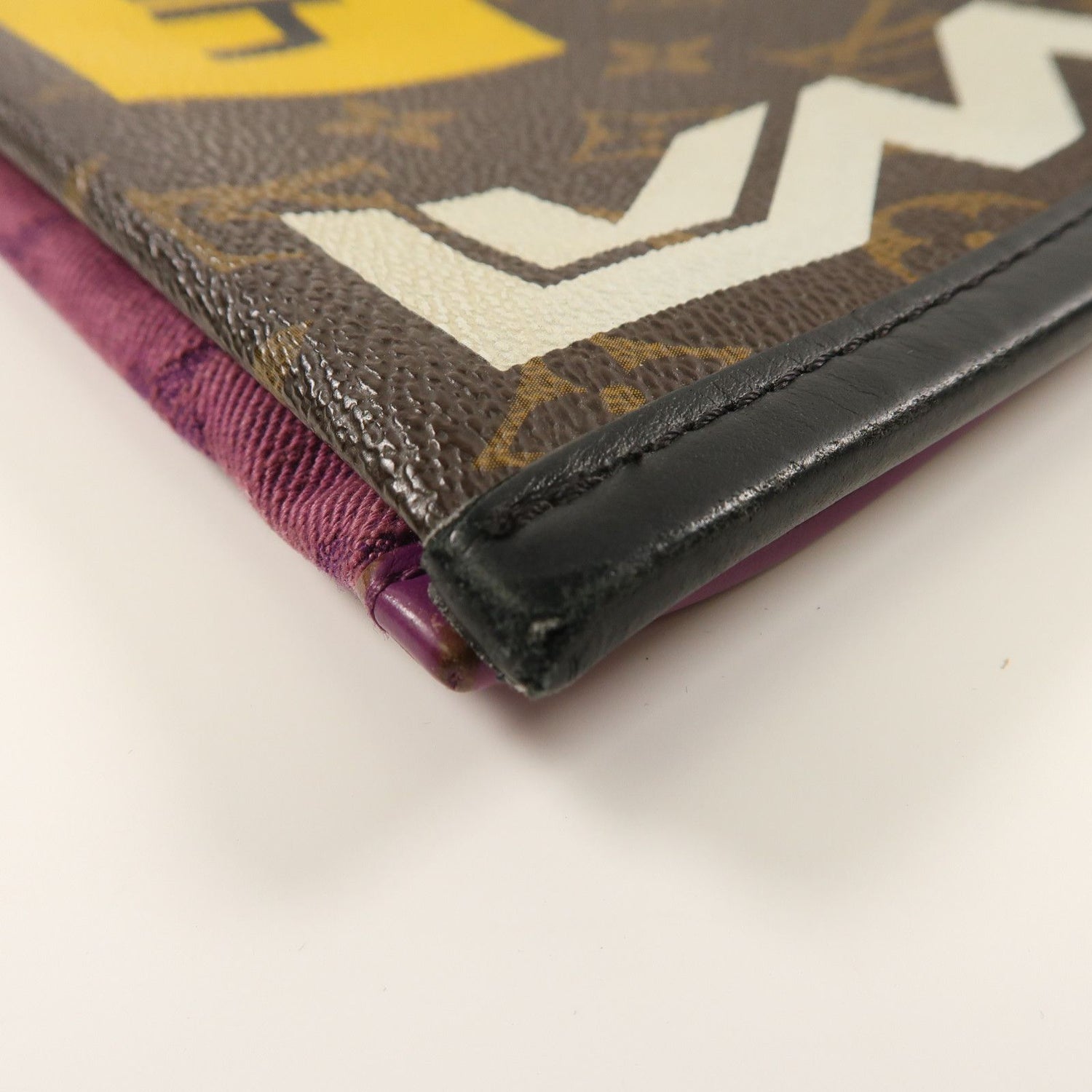 Louis Vuitton Monogram D.flat Shoulder Gold/purple Brown Purple Brown/purple Shoulder Bag M 446