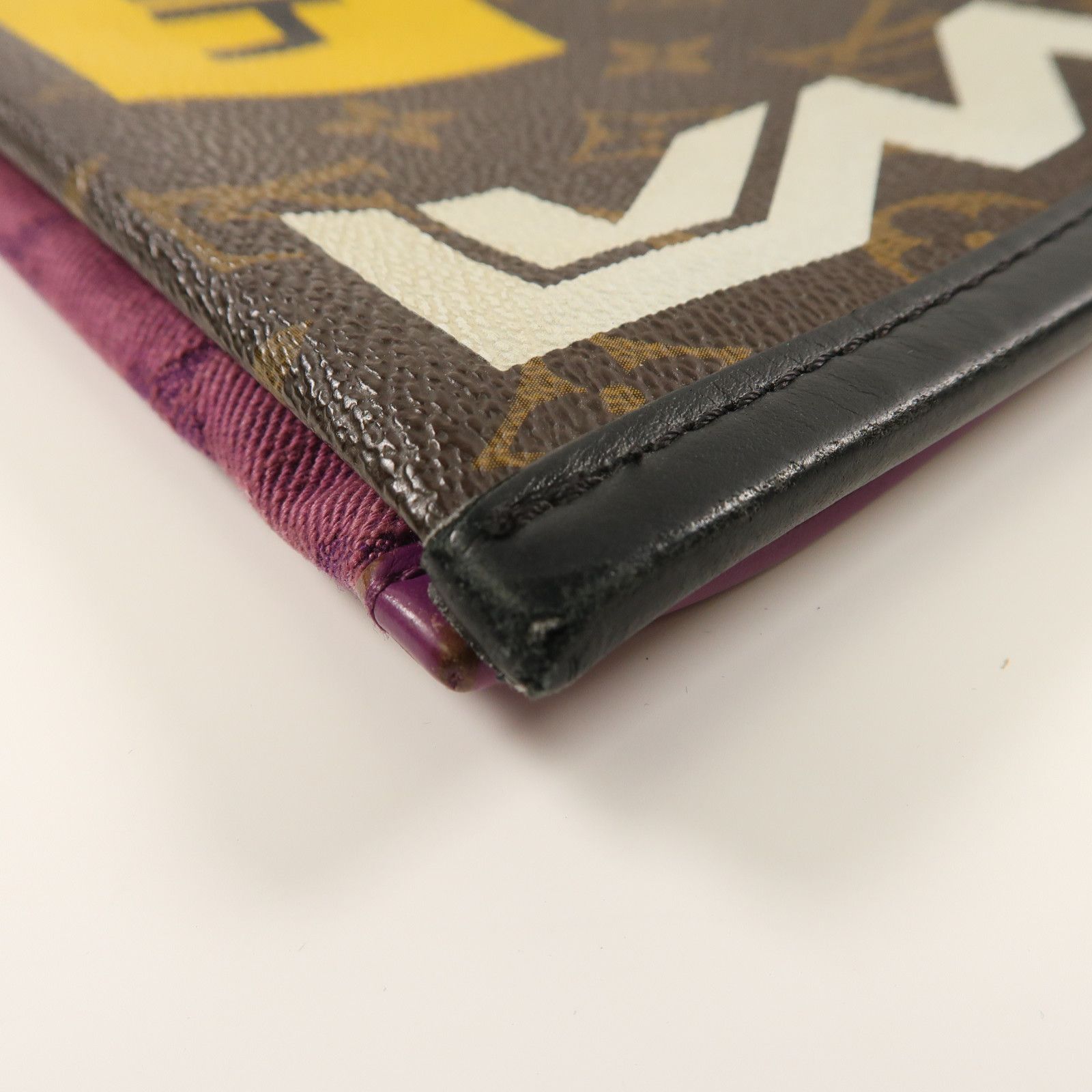 Louis Vuitton Monogram D.flat Shoulder Gold/purple Brown Purple Brown/purple Shoulder Bag M 446