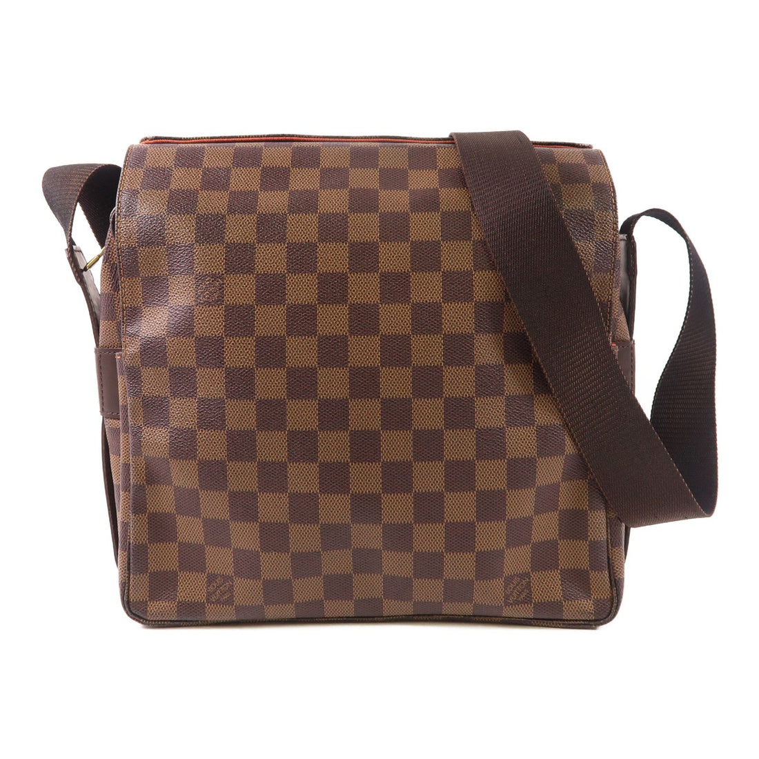 Louis Vuitton Damier Naviglio Gold Shoulder Bag Brown Shoulder Bag N 45255