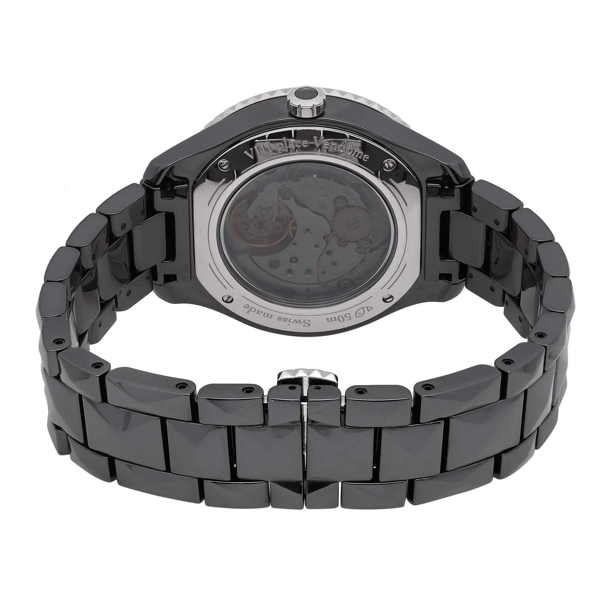 Christian Dior VIII Grand Bal 38mm Ceramic Diamond Black Dial Watch CD124BE3C001