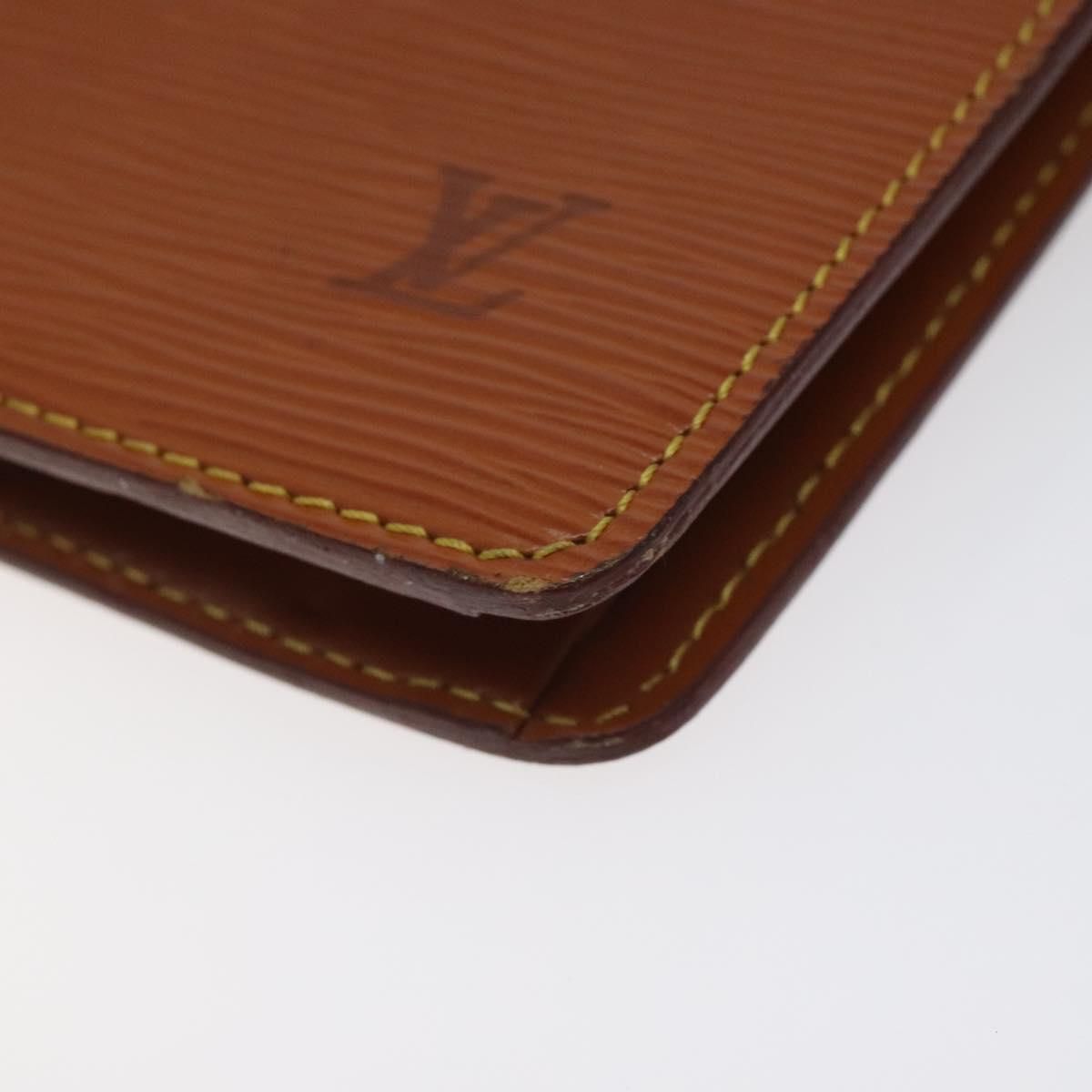 Louis Vuitton Epi Pochette Homme Clutch Bag Zipangu Gold M 52528 Lv Auth
