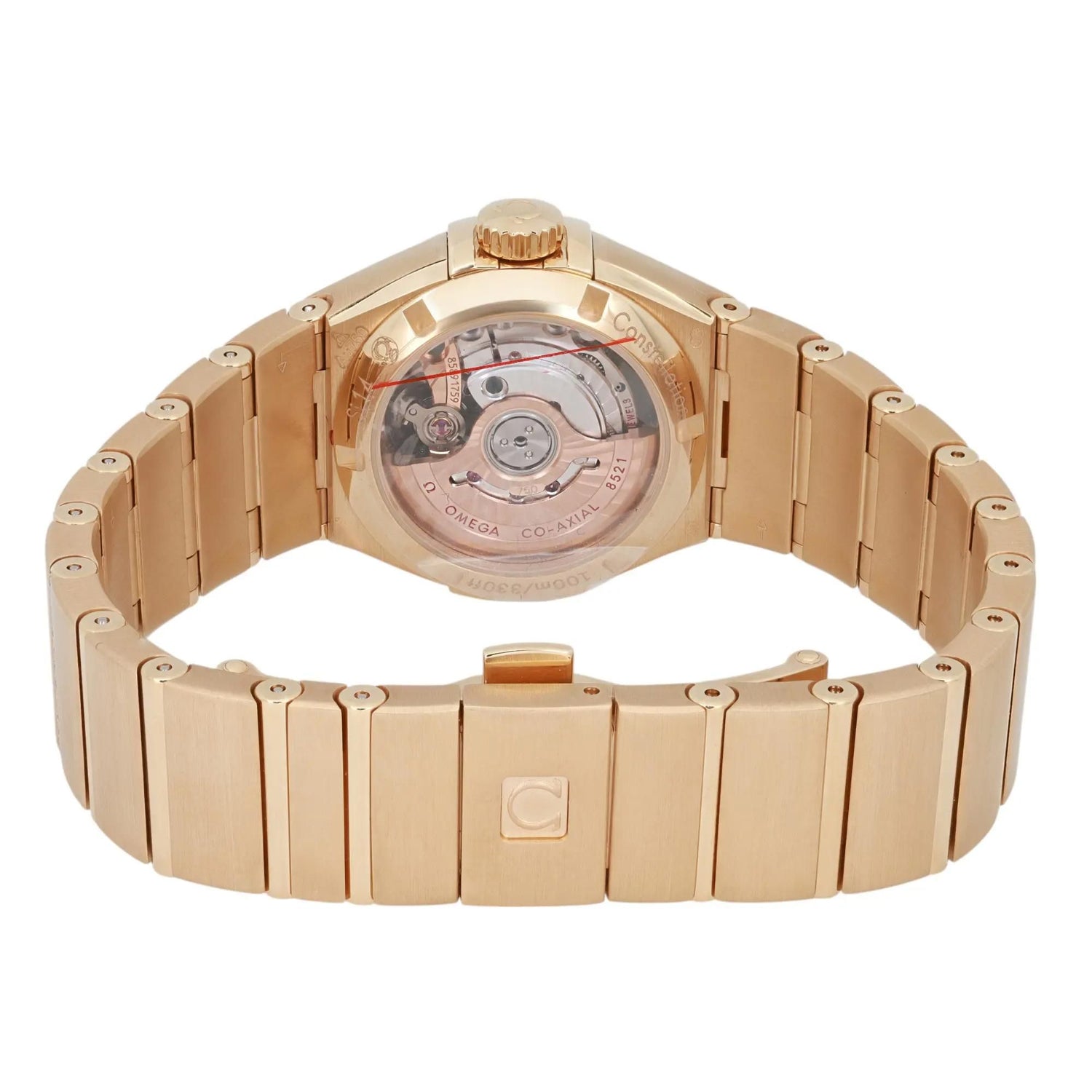 Omega Constellation 18K Gold Diamond Mop Dial Womens Watch 123.55.27.20.05.002