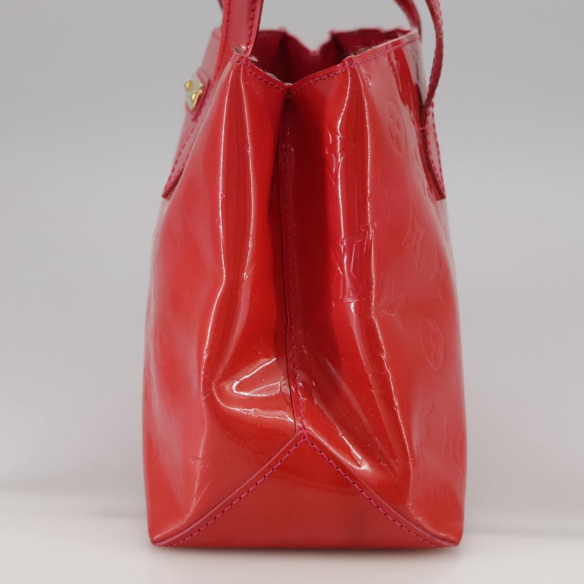 Louis Vuitton Vernis Wilshire Pm Hand Bag Rose Pop M 93643 Auth