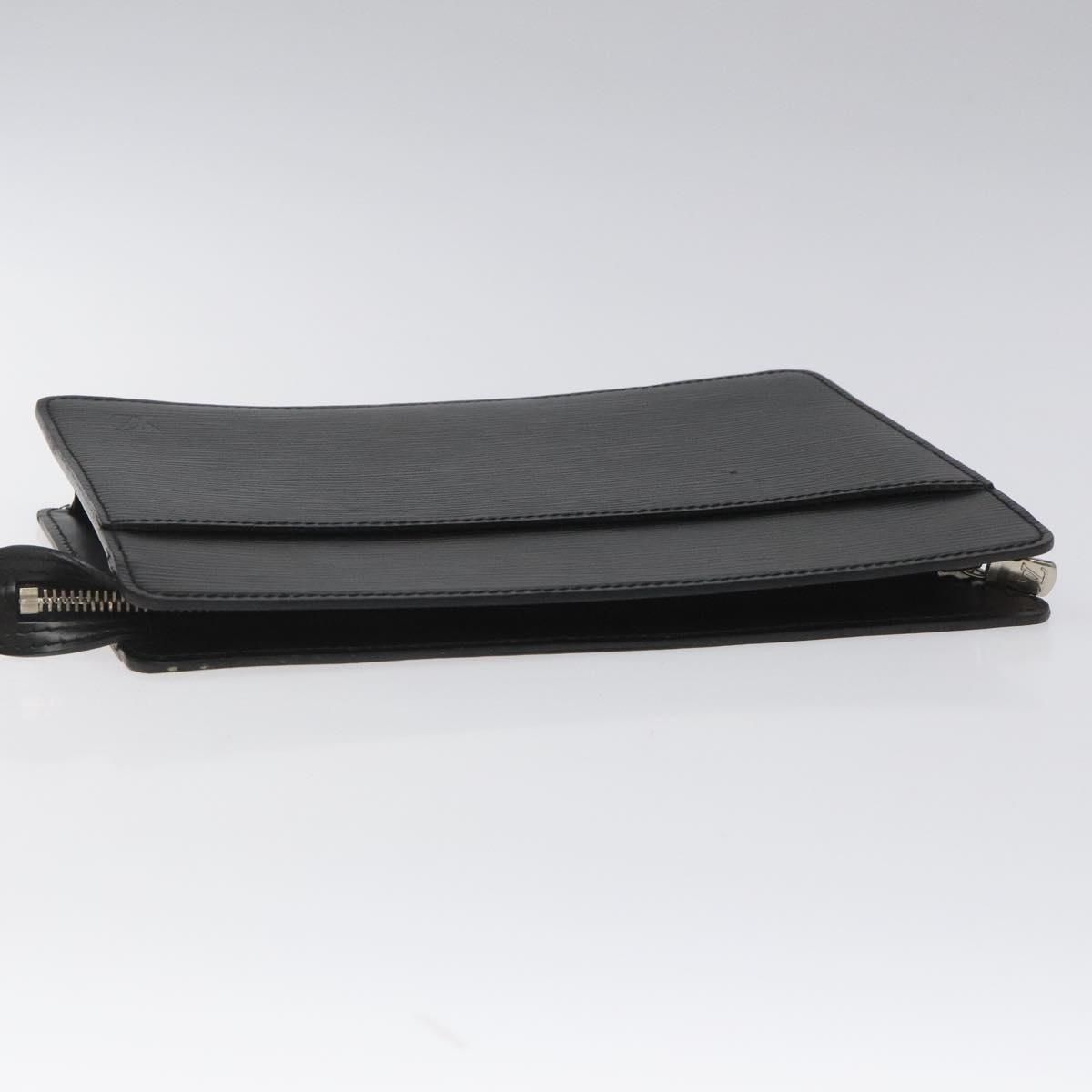 Louis Vuitton Epi Pochette Homme Clutch Bag Black Noir M 52522 Lv Auth