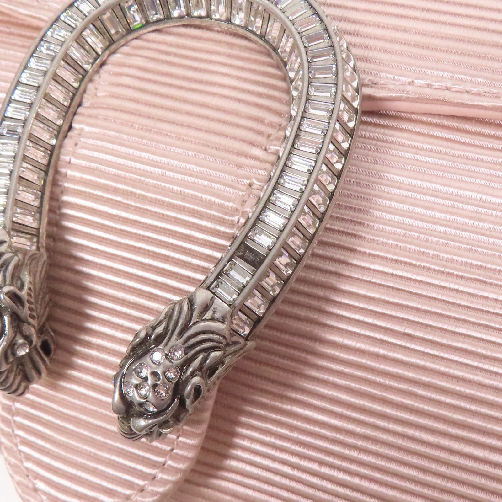 Gucci Satin Shoulder Bag Pink Other Satin 731751 Fabif