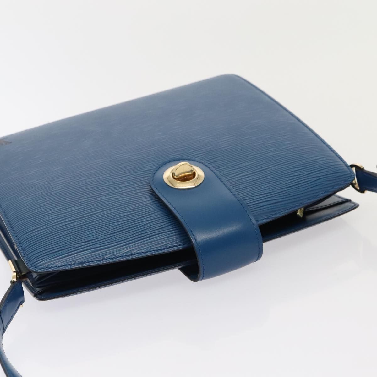 Louis Vuitton Epi Capuchin Shoulder Bag Blue M 52345 Lv Auth
