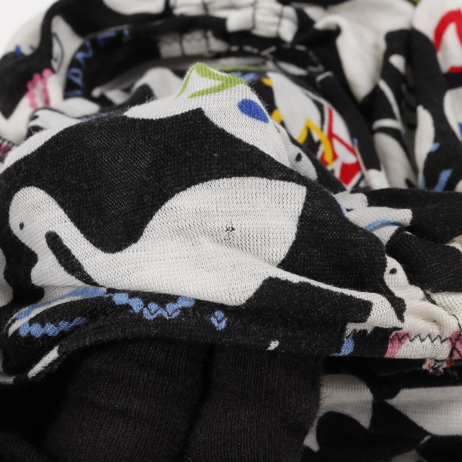 Chanel Black Multicolor Coco Mark Camelia Dress Cotton P 30594