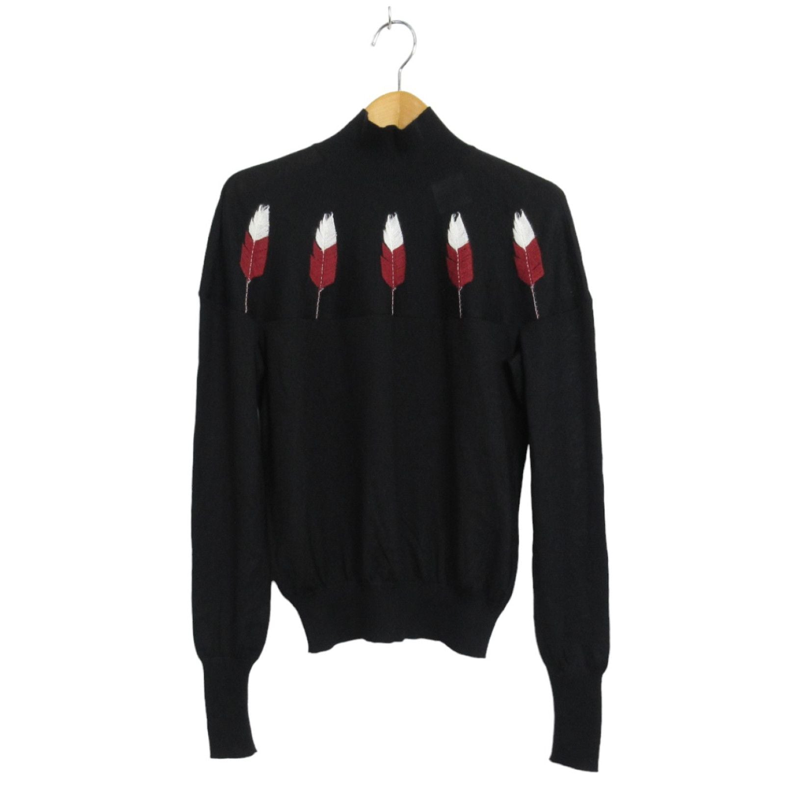 Chanel Knitwear Sweater Black Cashmere Silk 36