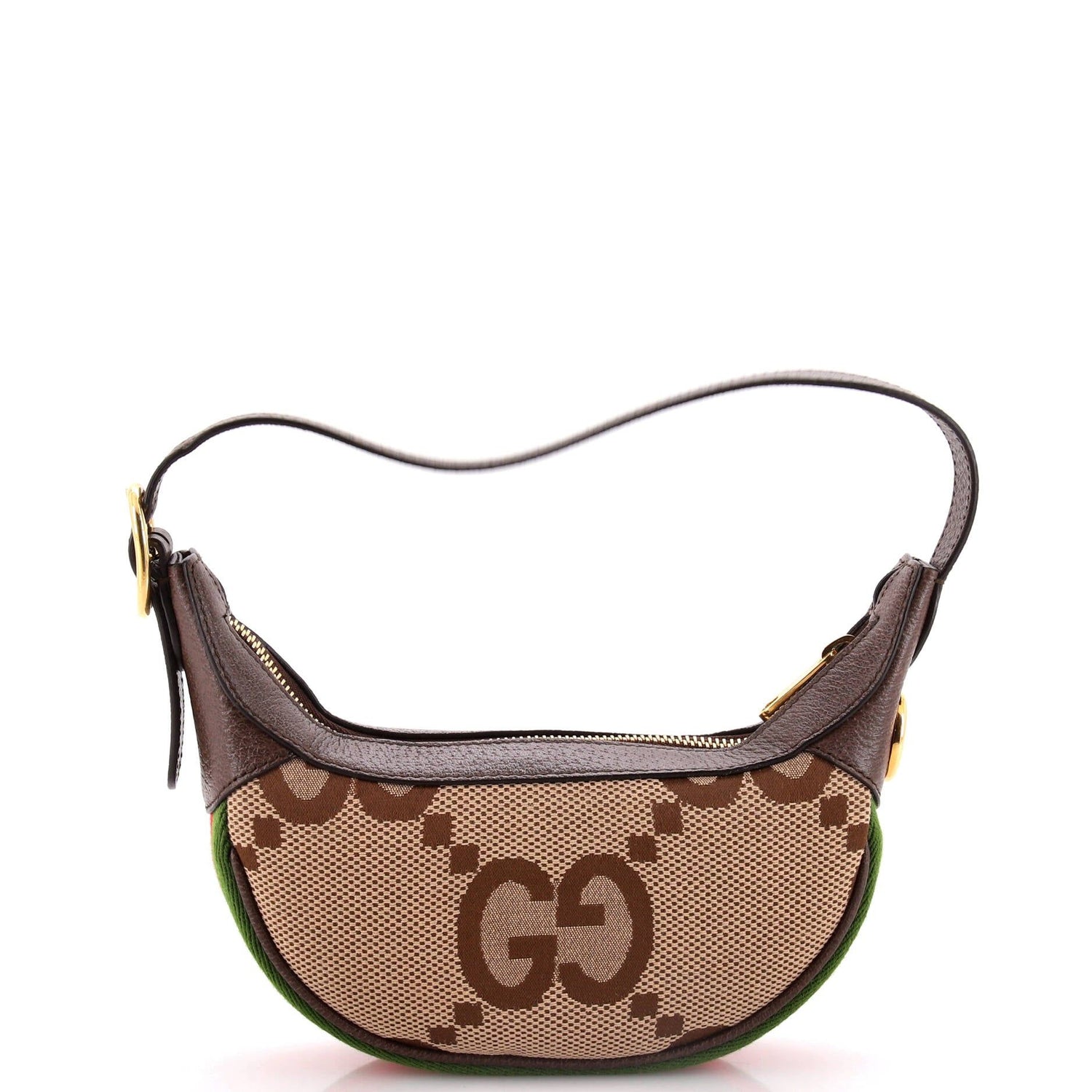 Gucci Ophidia Half Moon Bag Jumbo Gg Canvas Mini
