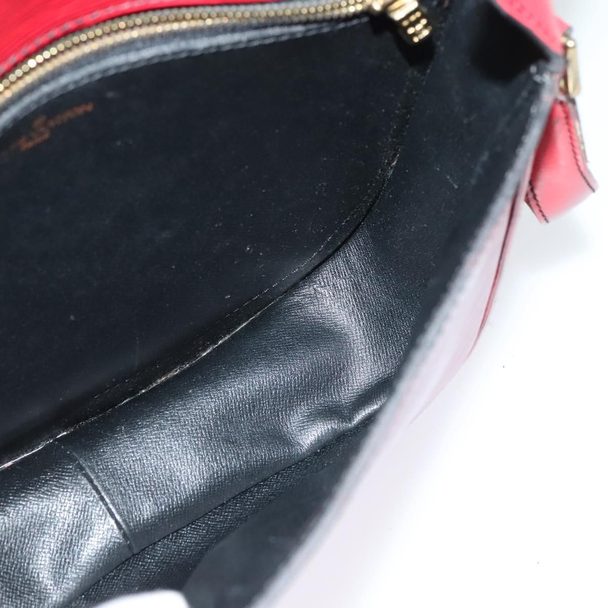 Louis Vuitton Epi Saint Cloud Gm Shoulder Bag Red M 52197 Lv Auth
